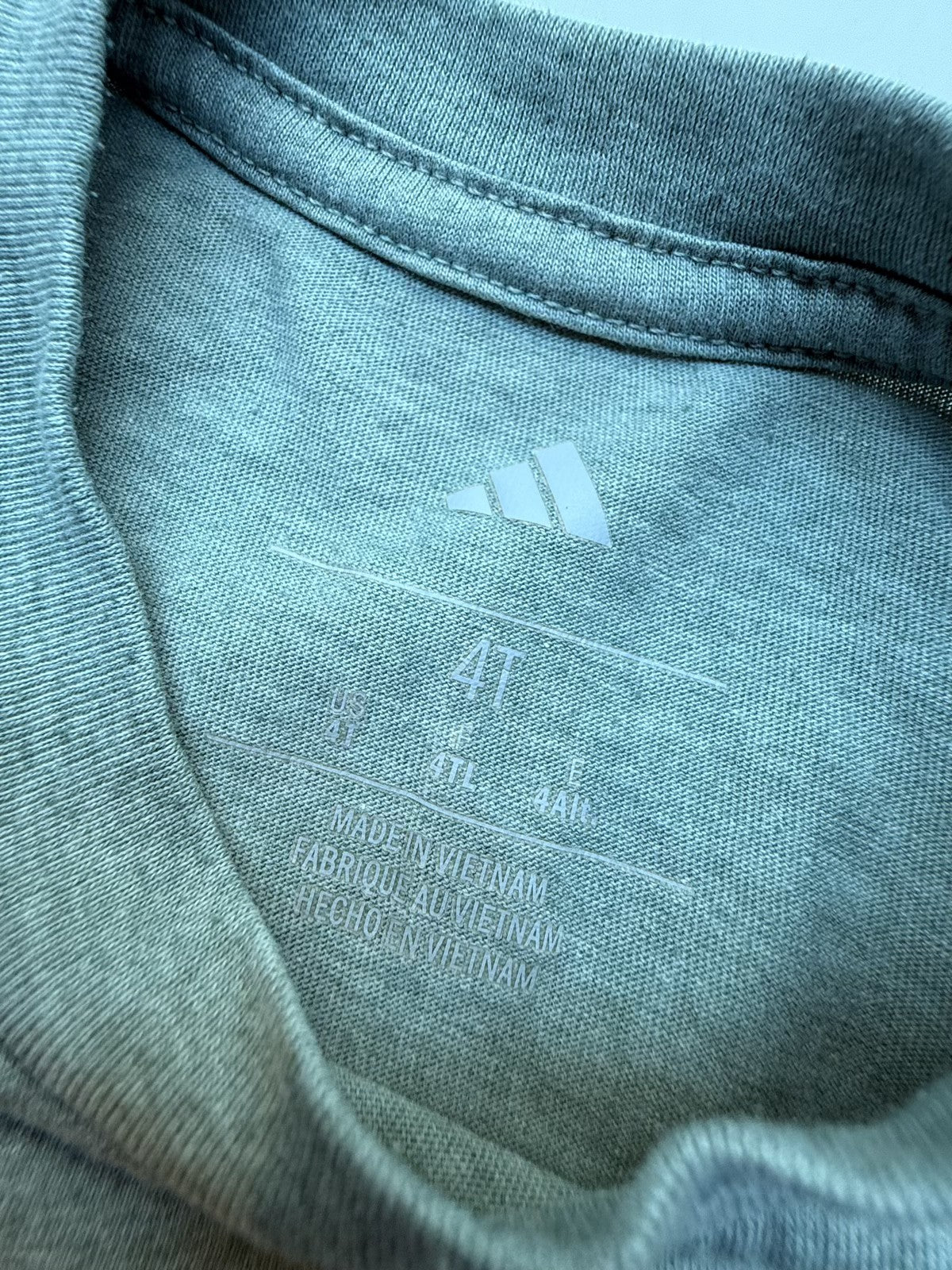Adidas Gray Logo T-Shirt 4T