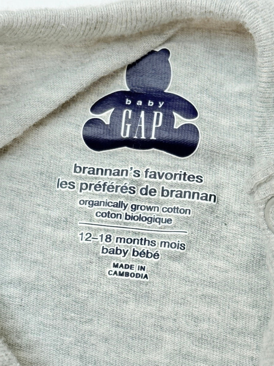 Baby Gap Gray Bodysuit 12-18M