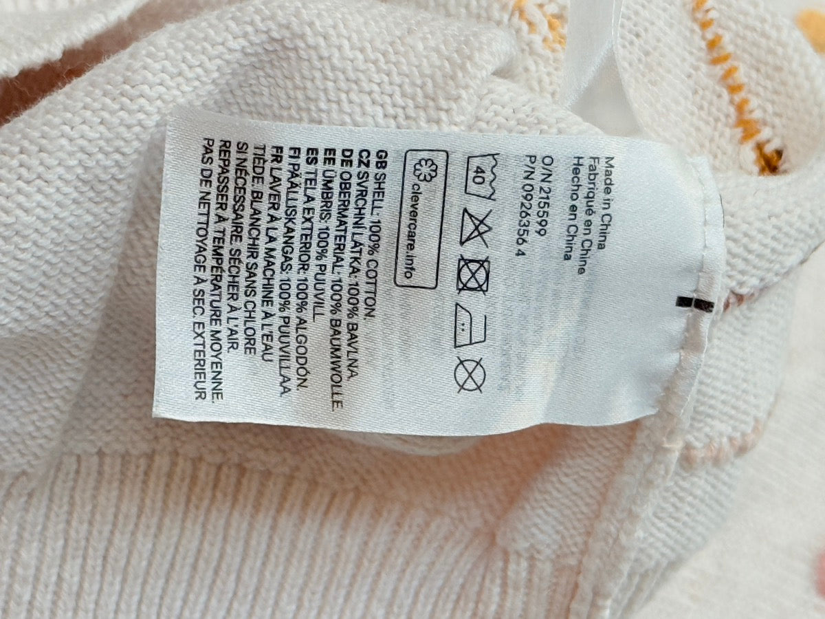 H&M Polka Dot Pom Sweater Size 8/10