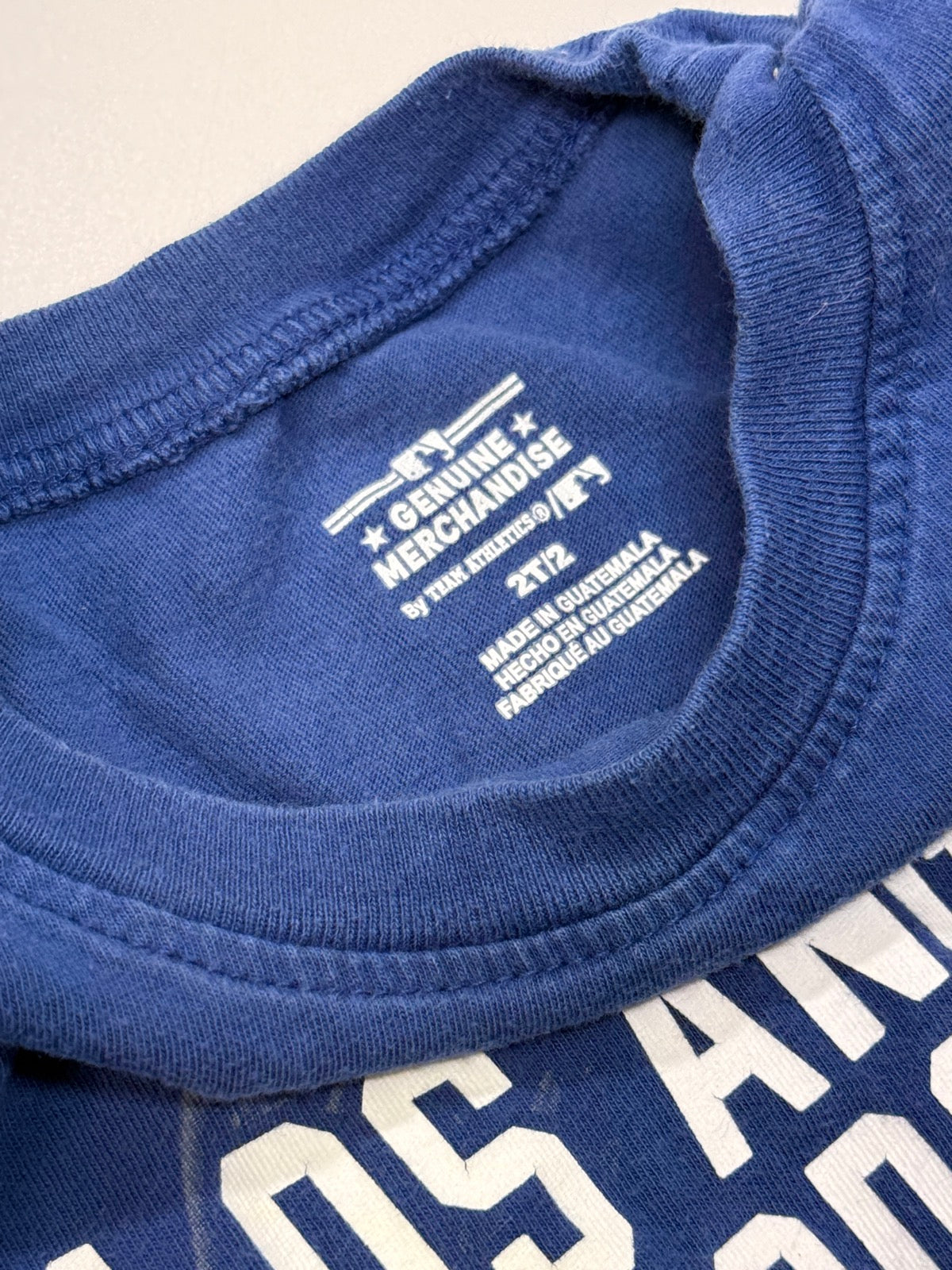 Team Athletics LA Dodgers Blue T-Shirt 2T