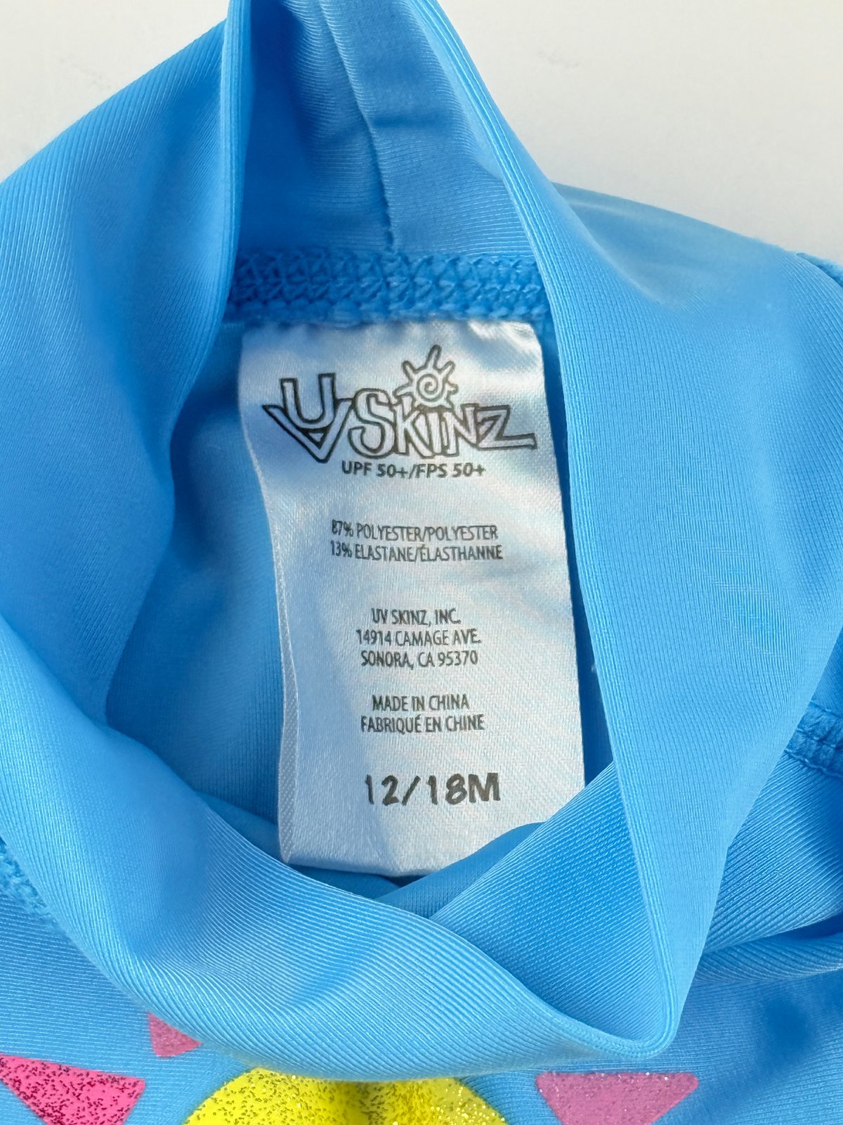 UV Skinz Sun Print Rashguard Swim Set 12/18M