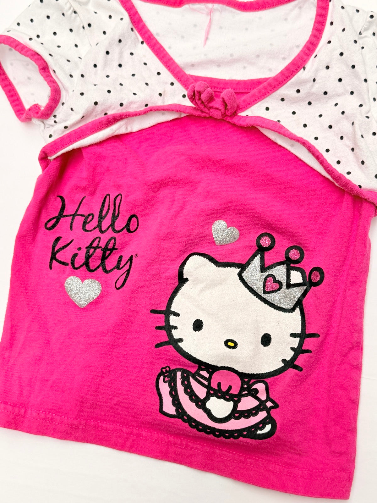 Hello Kitty Pink Polka Dot T-Shirt 2T