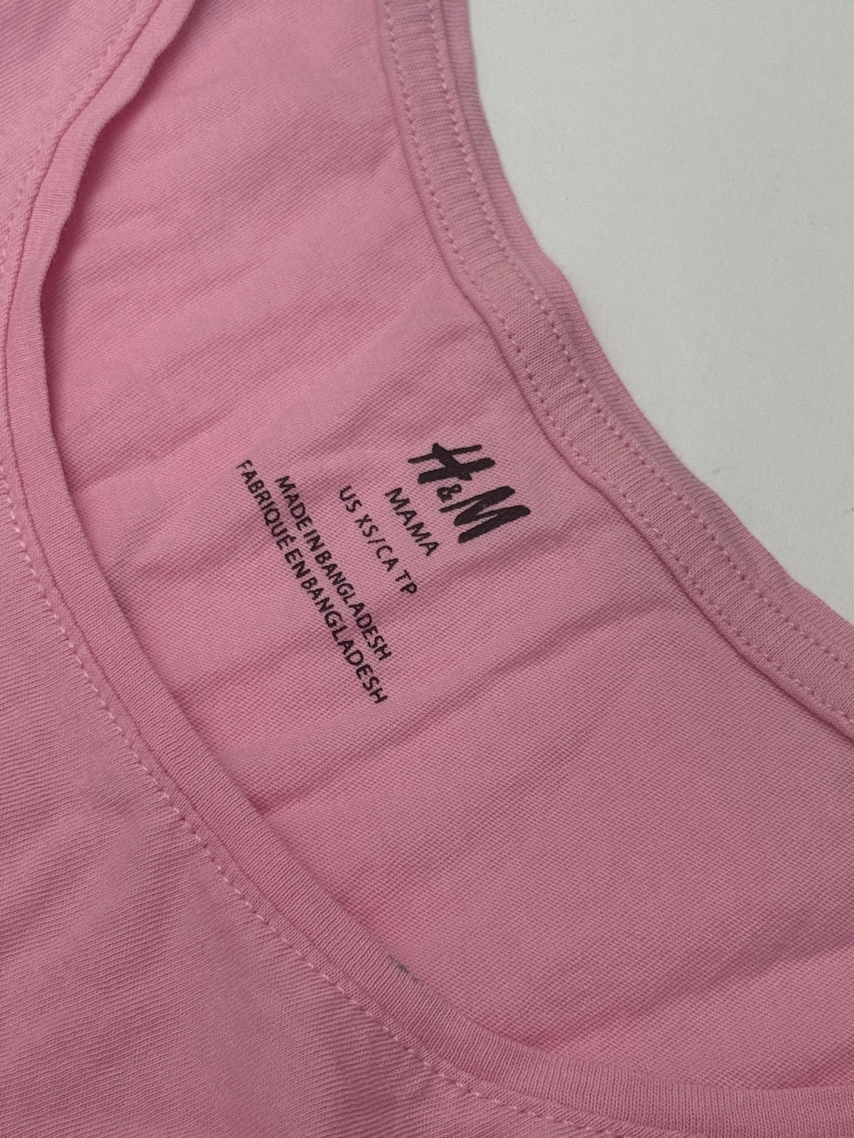H&M Mama Pink T-Shirt Dress XS
