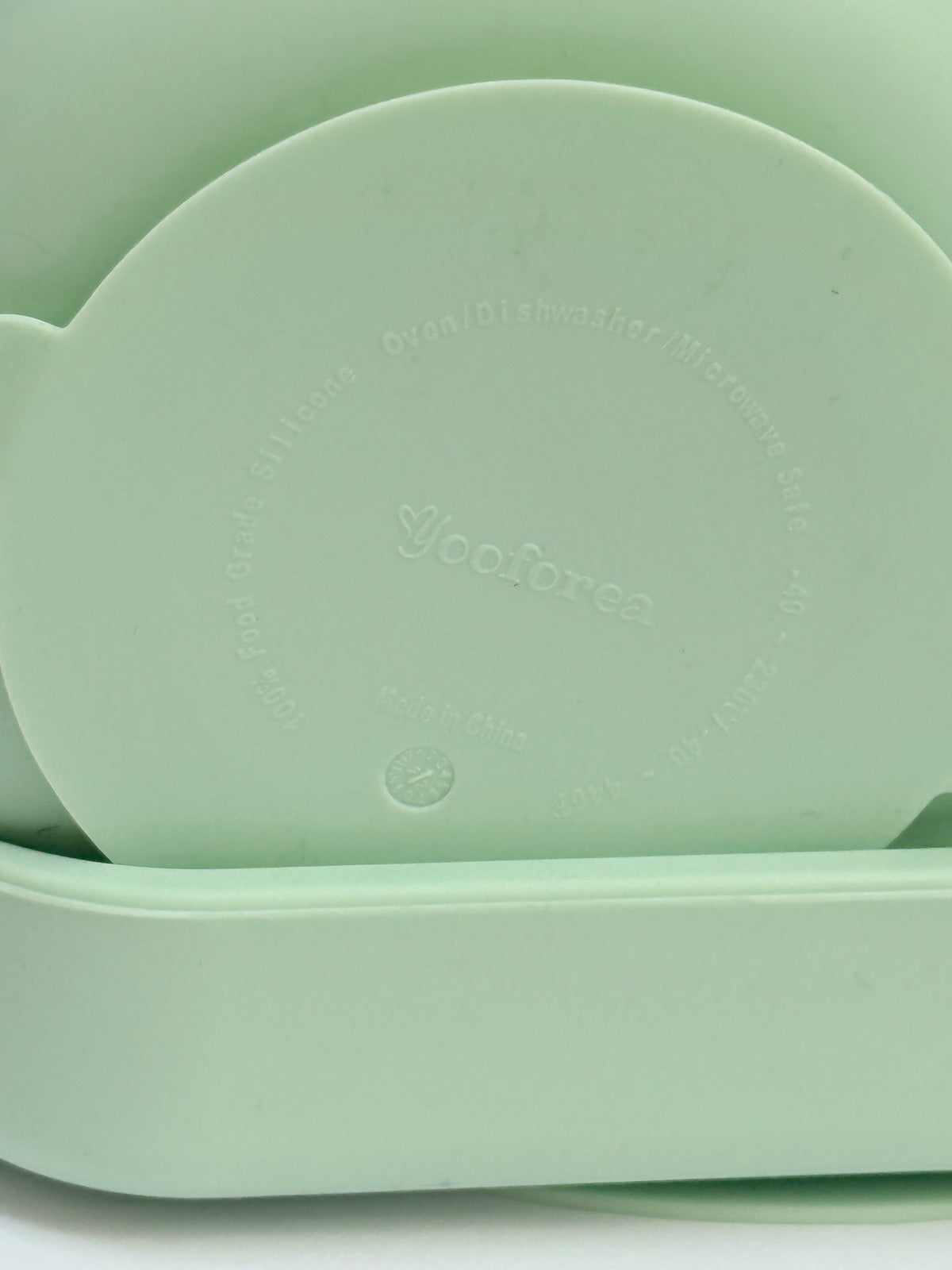 Yooforea Silicone Divided Suction Plate Bowl Set