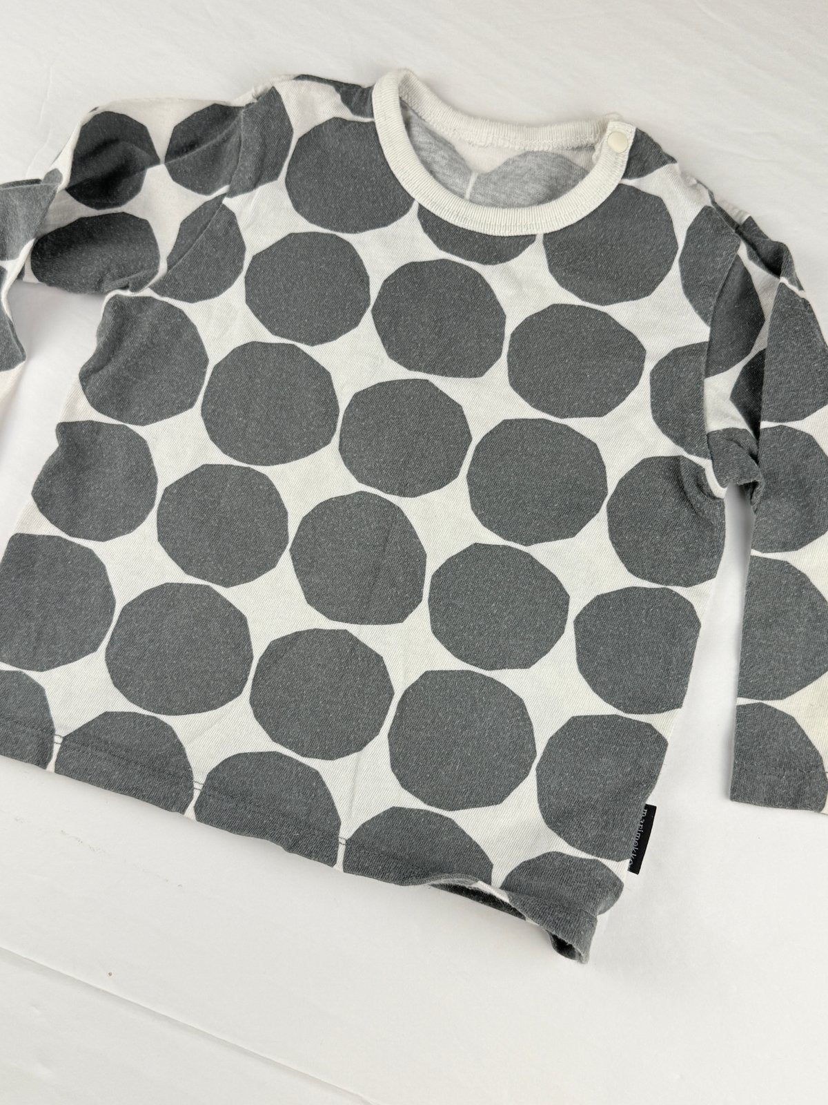 Marimekko Gray Dot Long Sleeve T-Shirt