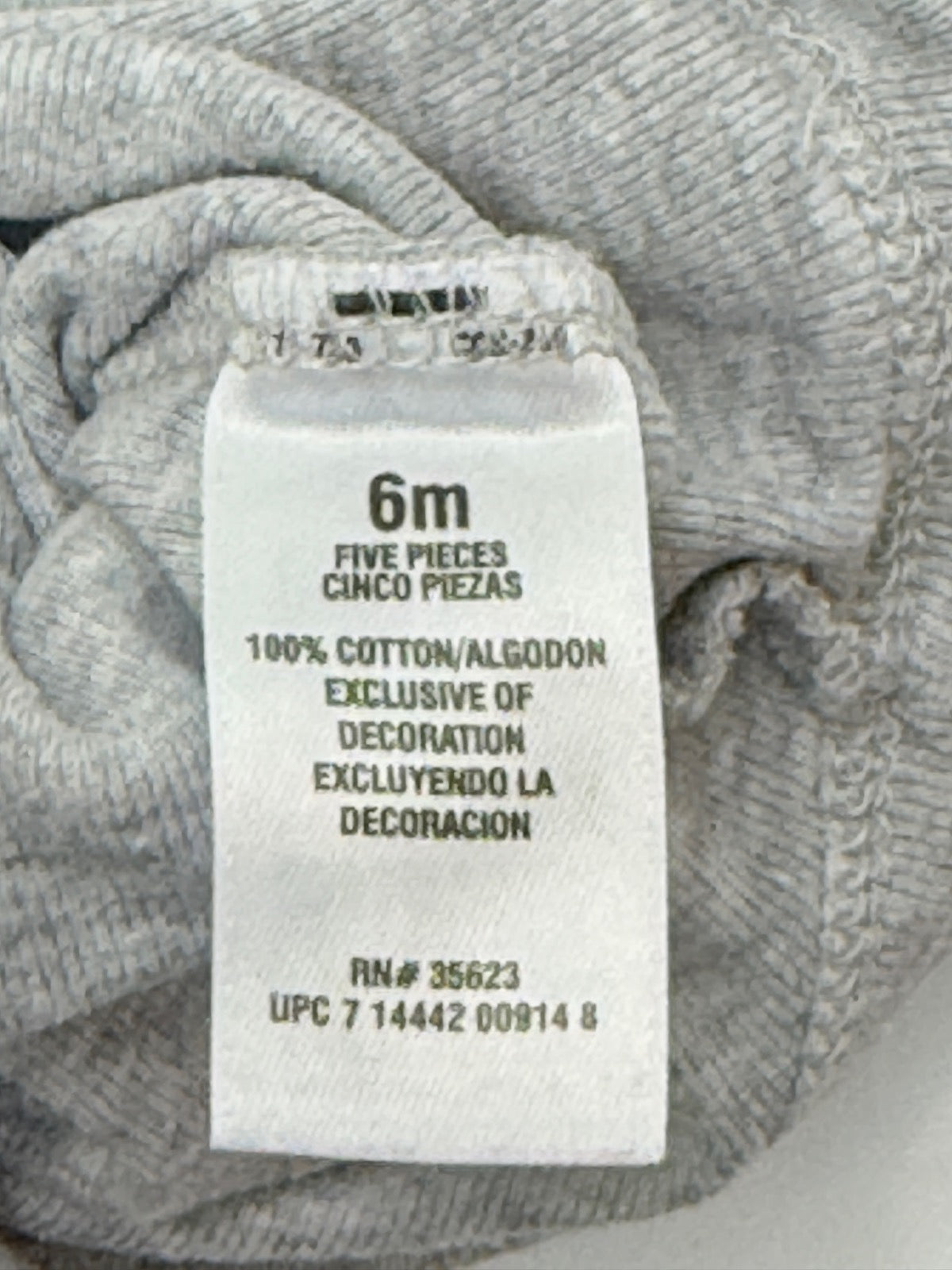Carter's Grey Sweet Bodysuit 6M