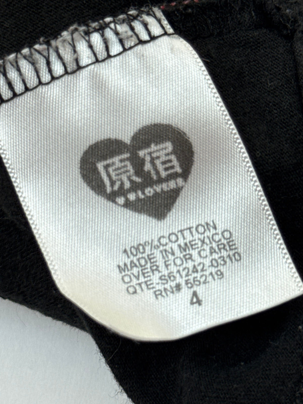 Harajuku Lovers Foodie Cutie Black Tee Size 4