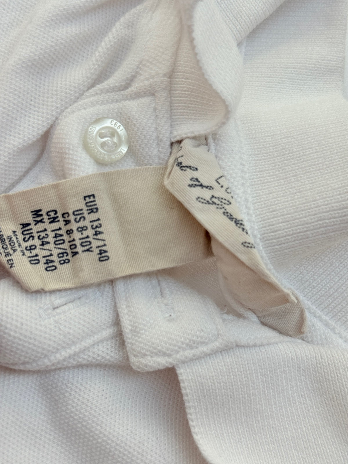 H&M White Polo Shirt Size 8-10Y