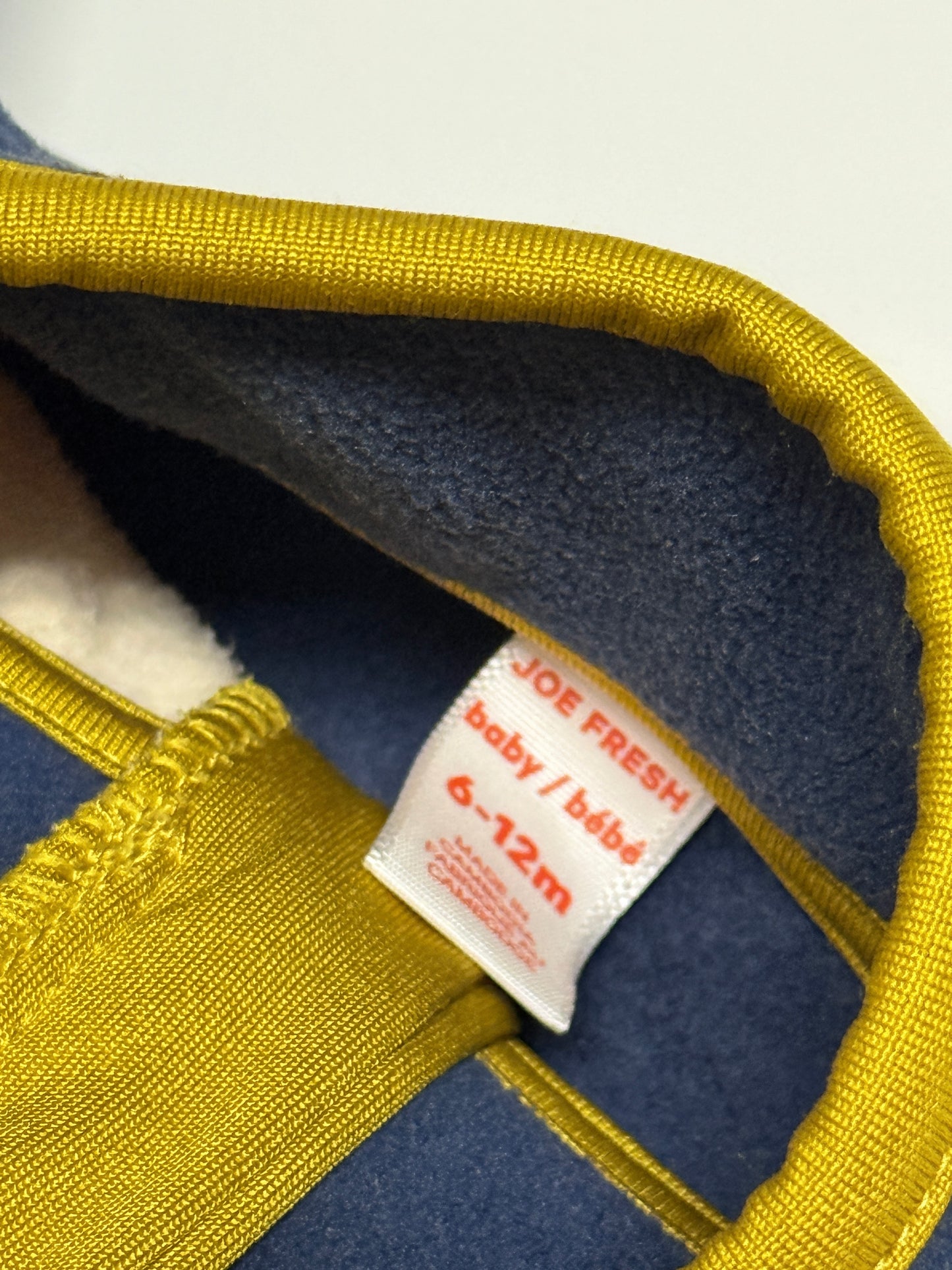 Joe Fresh Colour blocked Fleece Suit 6-12m