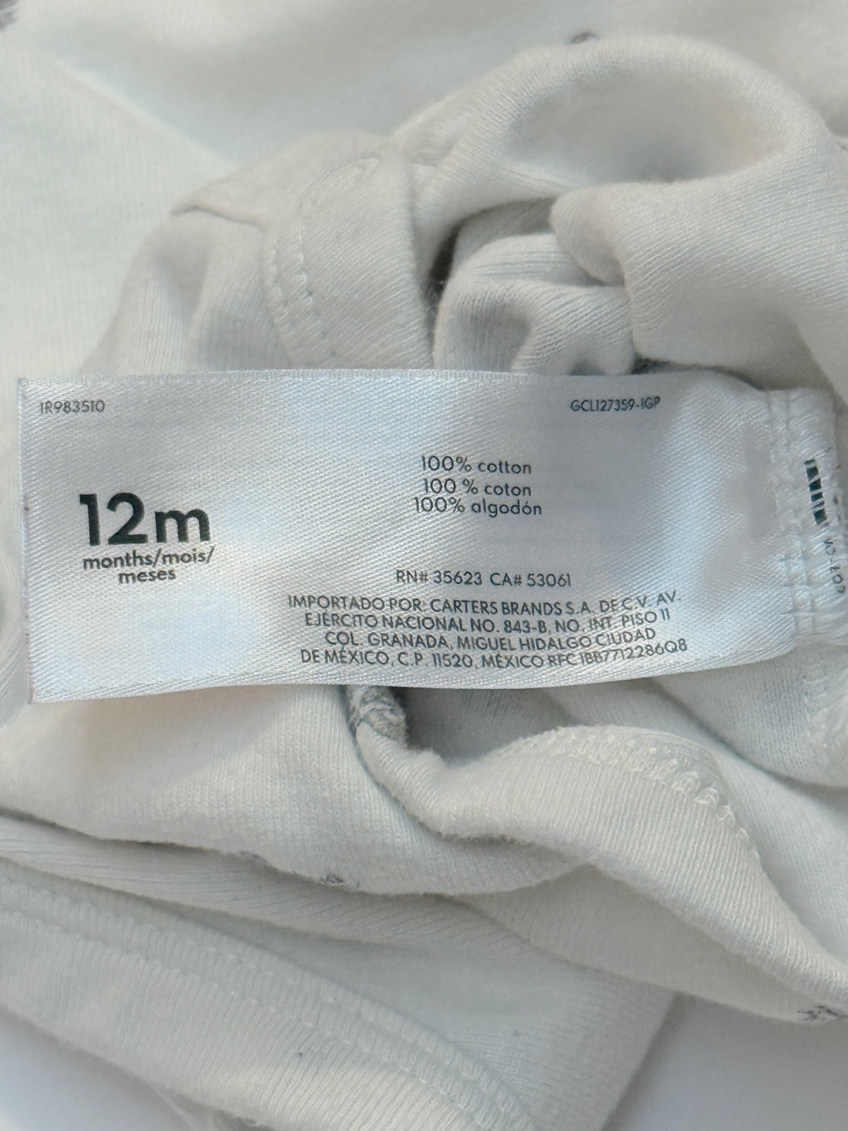 Carter's Bicycle Print Bodysuit 12M