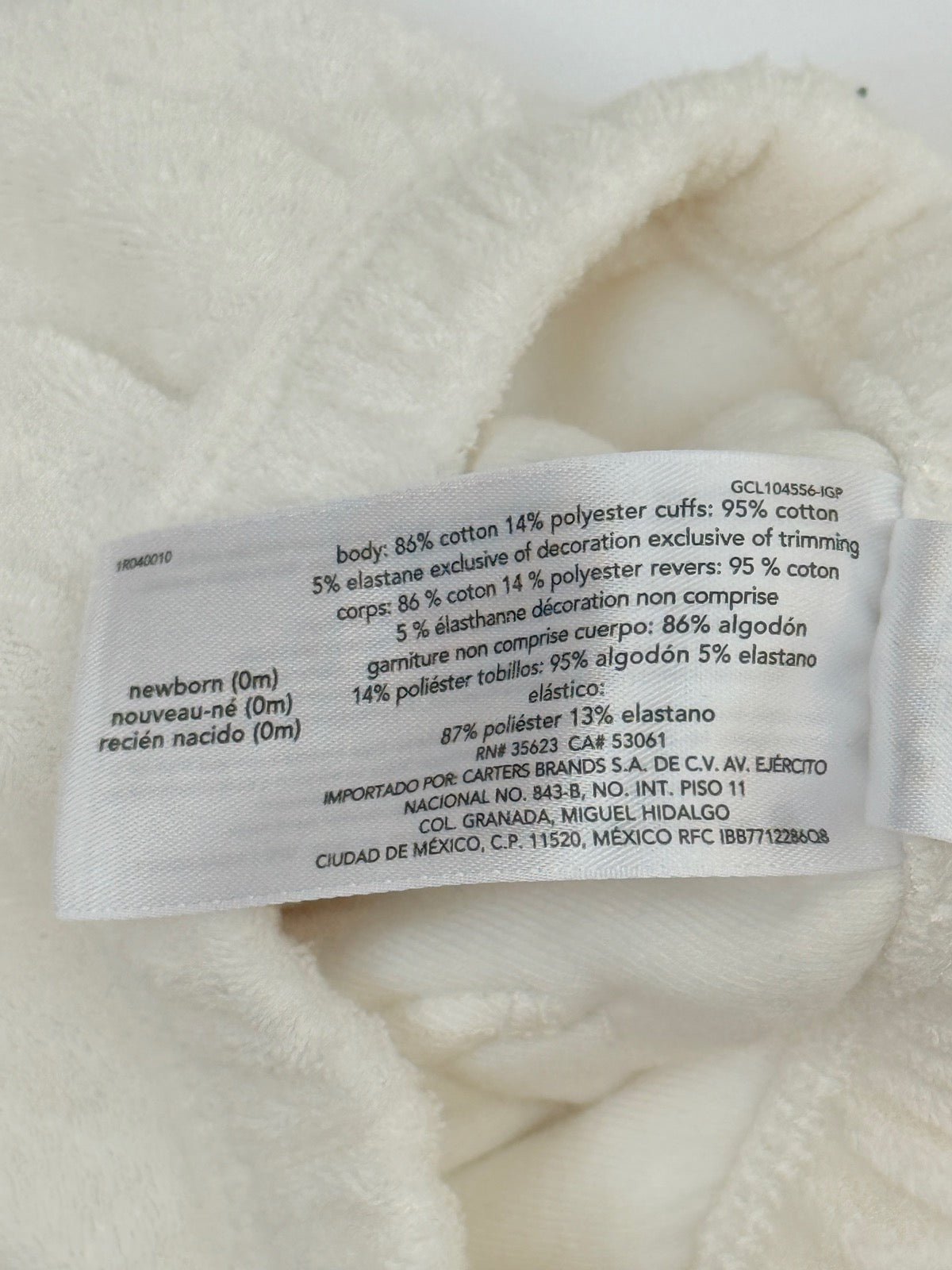 Carter's Koala Velour Hoodie Set Newborn