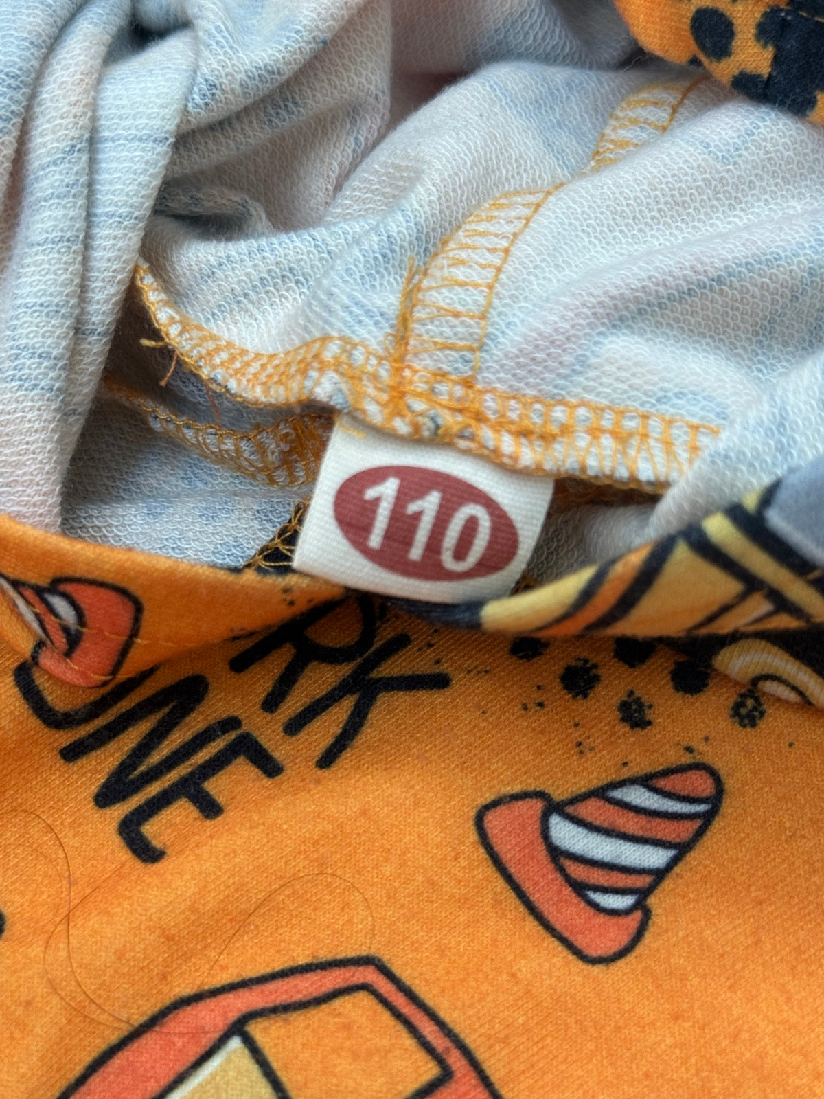 Construction Trucks Hoodie Size 4-5Y