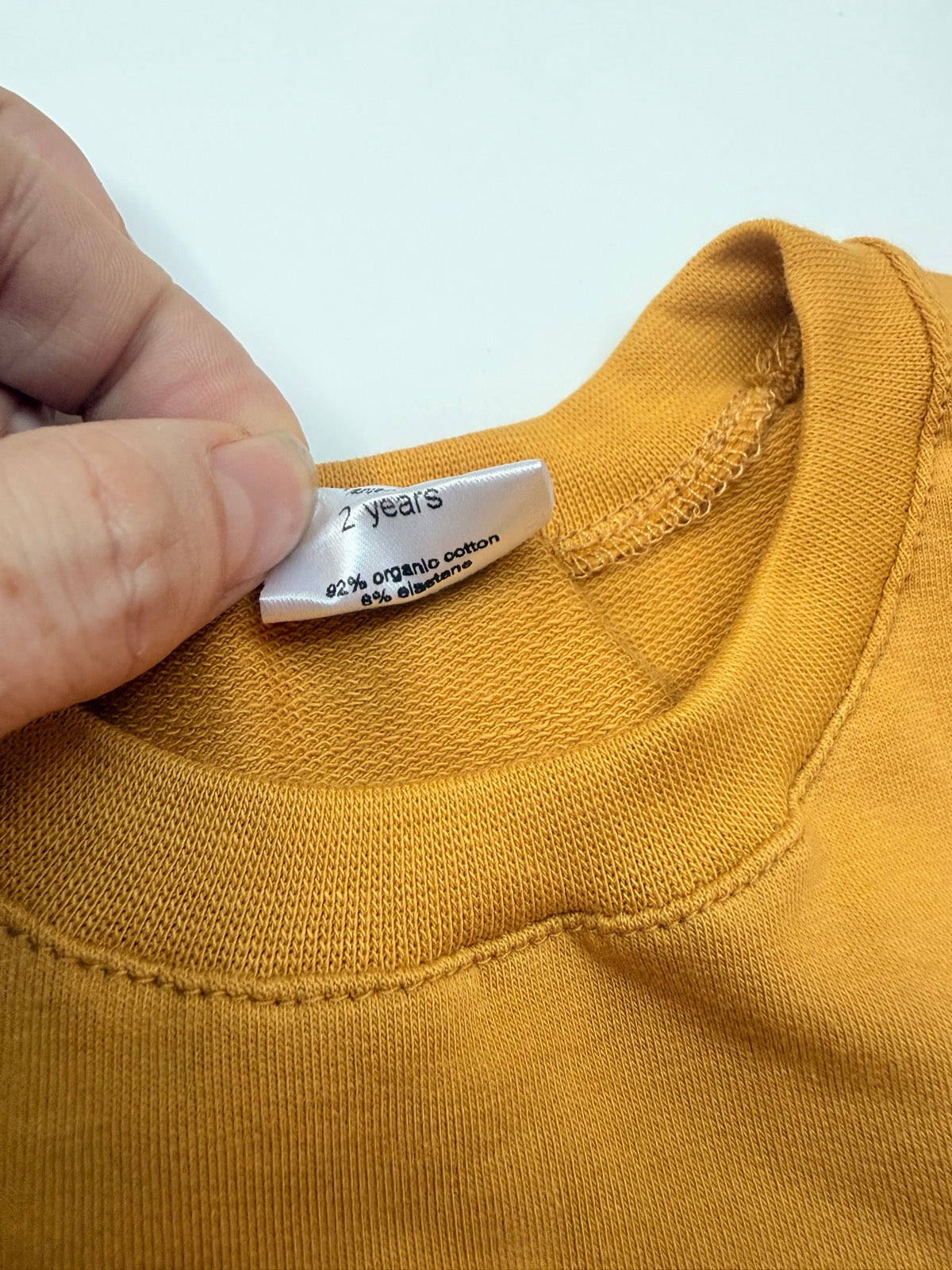 Minimalistic Ole Designs Mustard Penguin Sweatshirt 2 Years