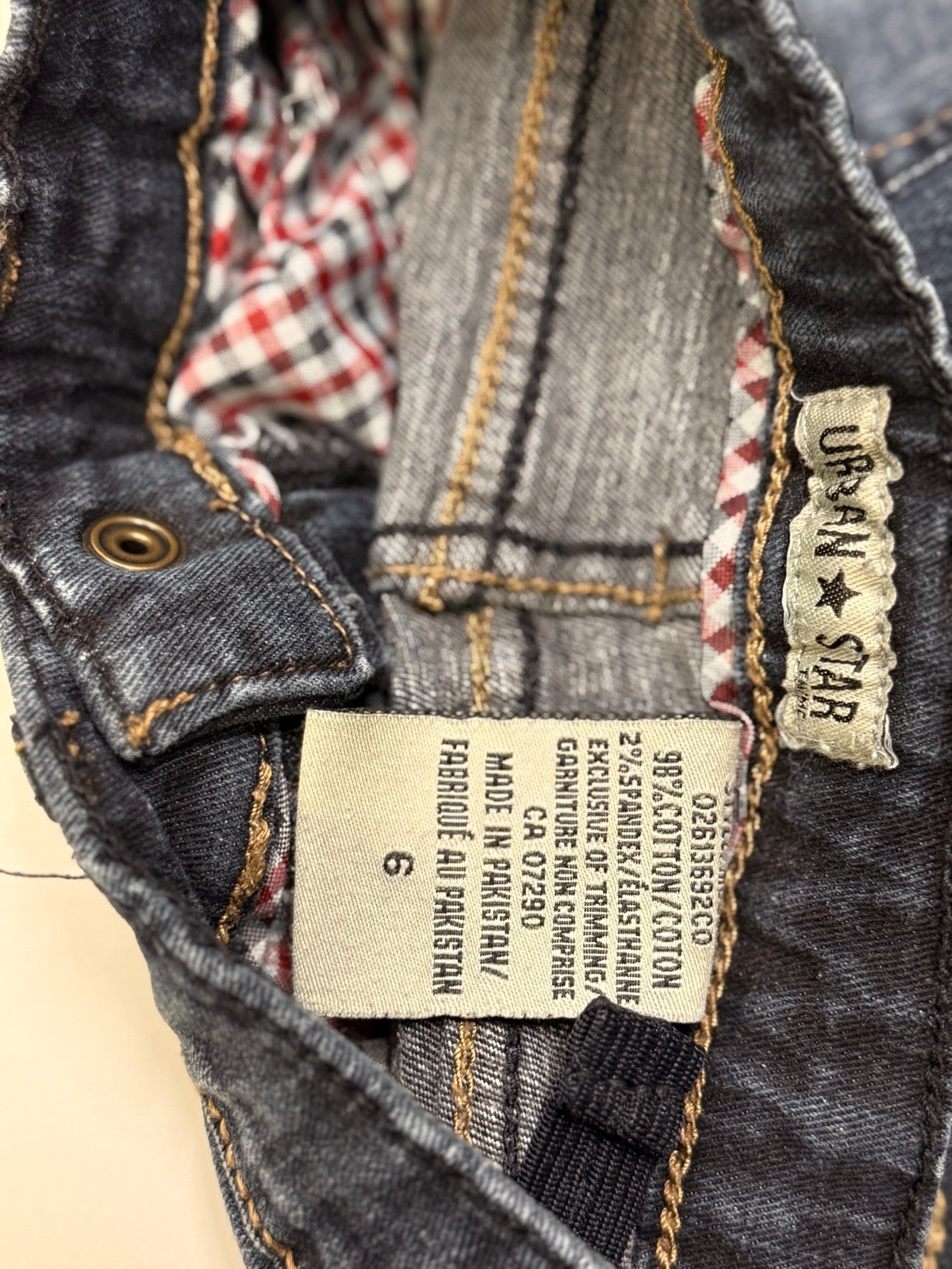 Urban Star Dark Wash Straight Jeans Size 6