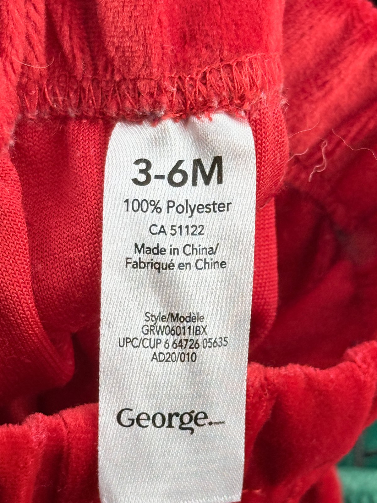 George Baby Elf Velour Set 3-6M
