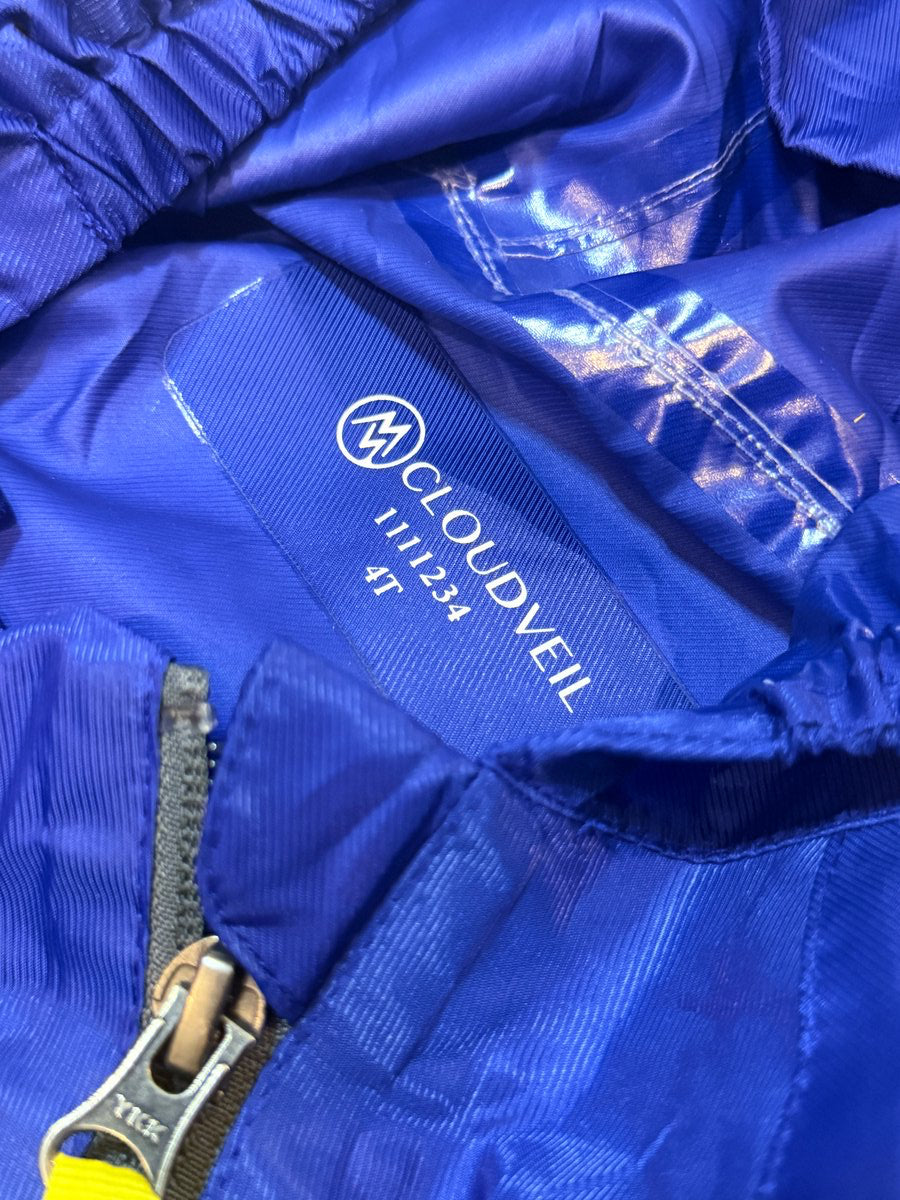 Cloudveil Blue Rain Suit 4T