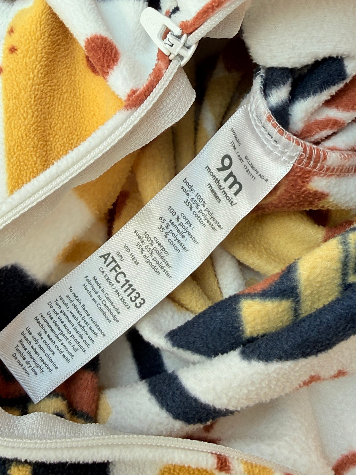 Carter's Construction Trucks Fleece Sleeper 9m
