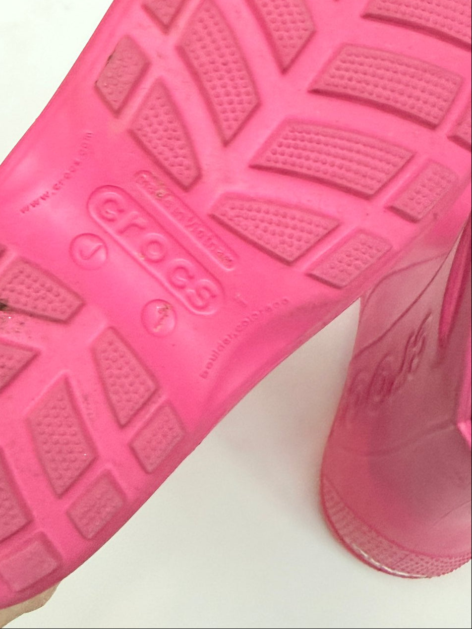 Crocs Handle It Pink Rain Boots