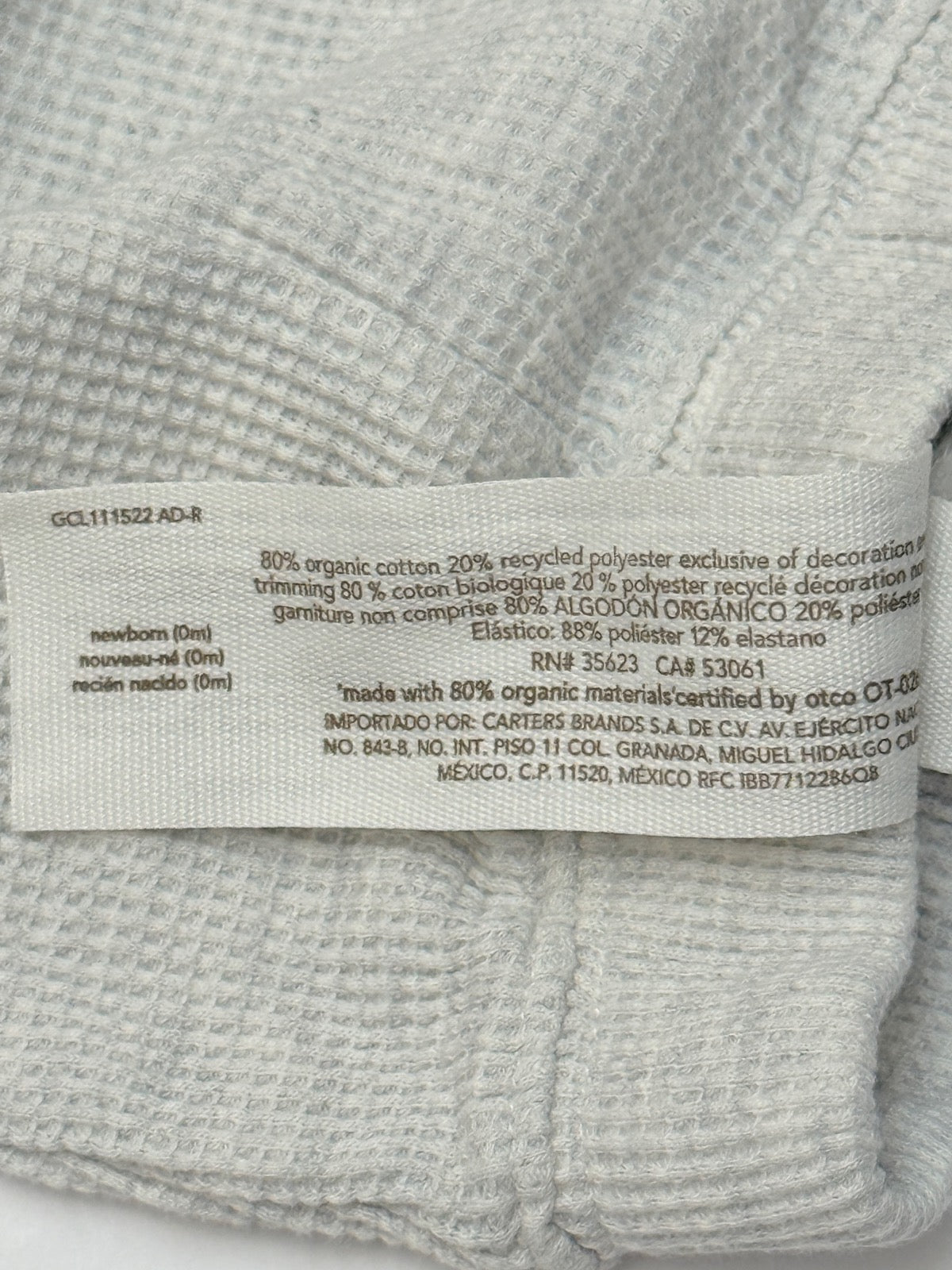 Little Planet Organic Waffle Knit Pants Newborn