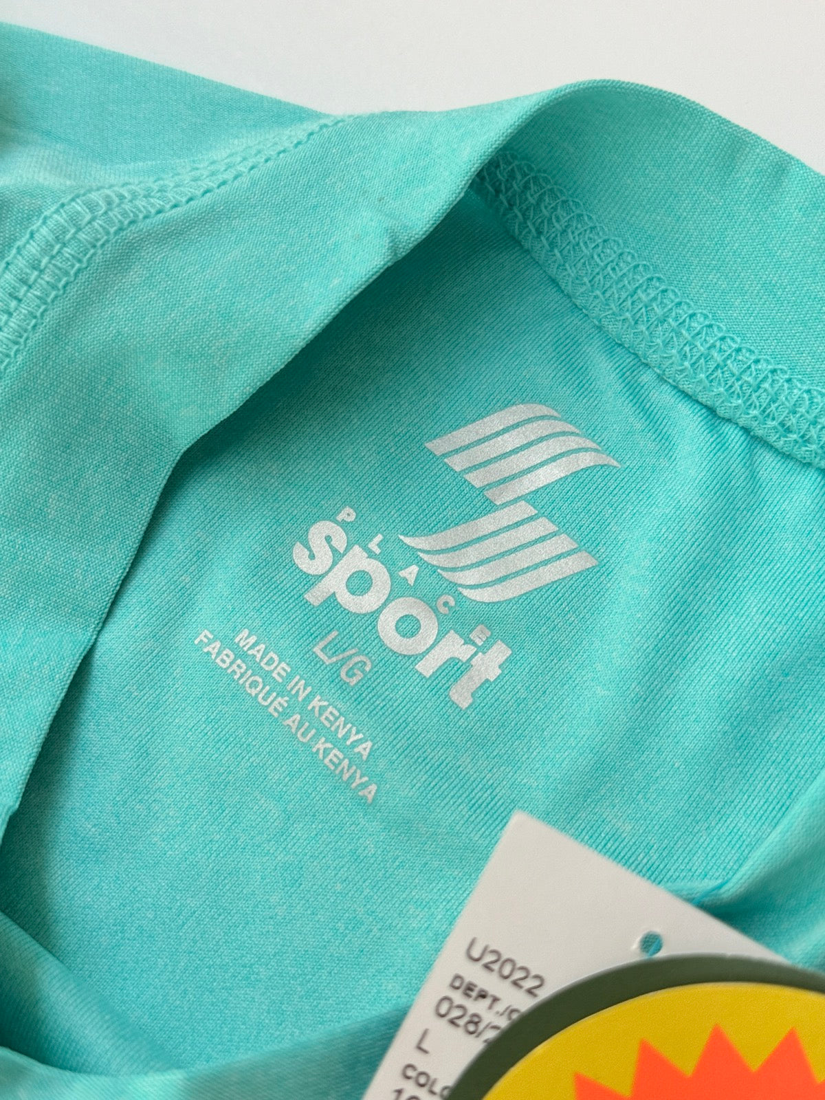 New with Tags - Place Sport Teal Rash Guard Top Size L 10/11Y