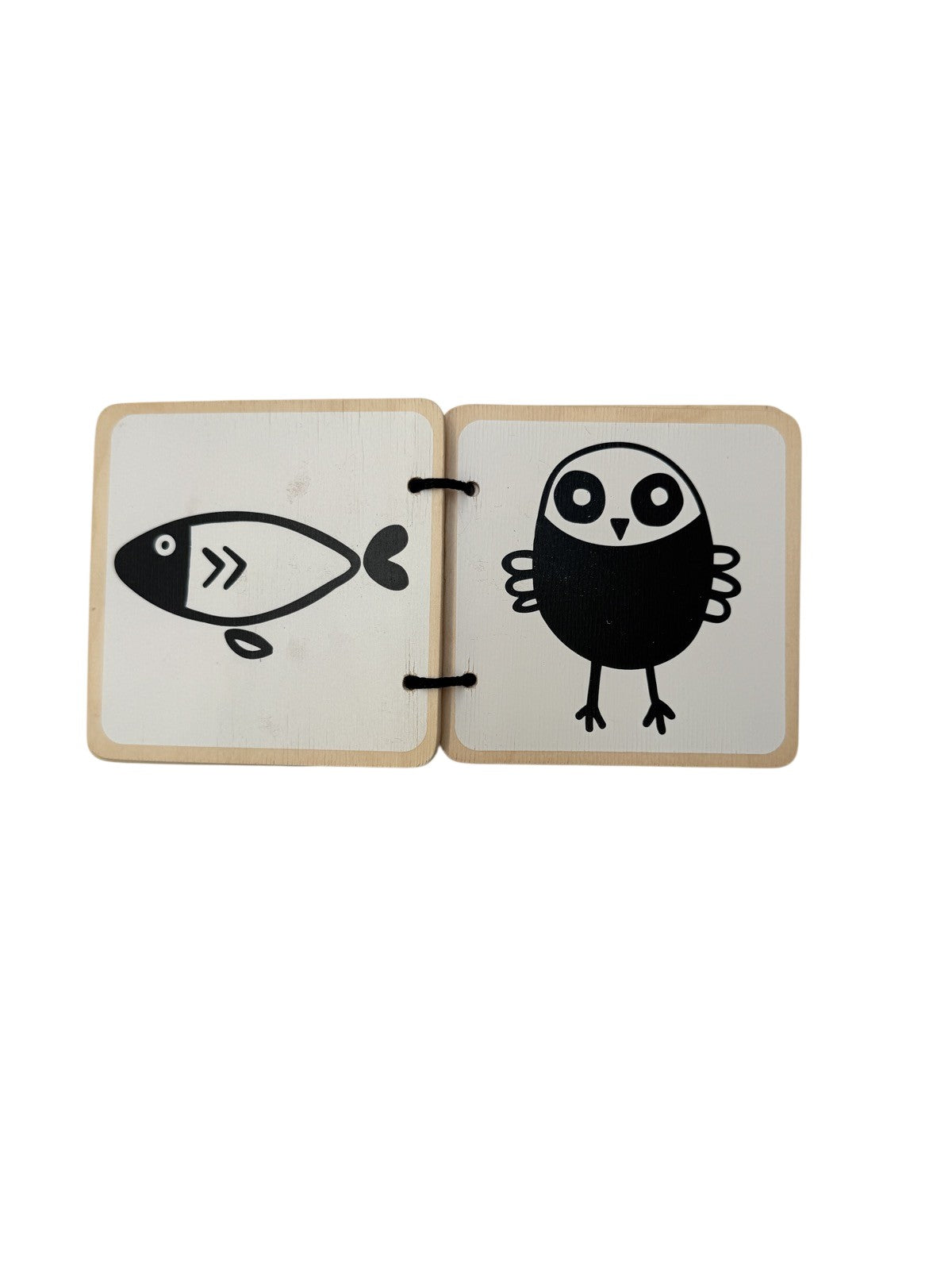 Lovevery Wooden High-Contrast Hedgehog Board Book