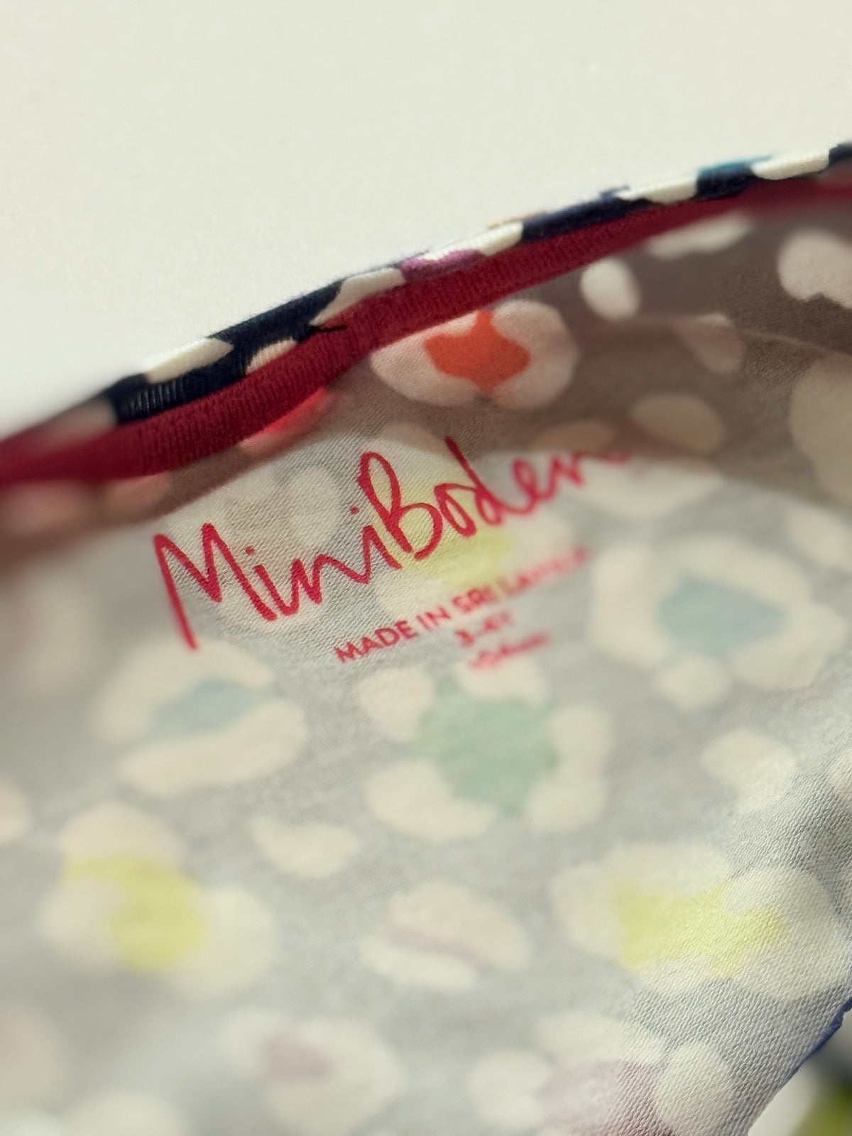 Mini Boden Colorful Print Dress Size 3-4Y
