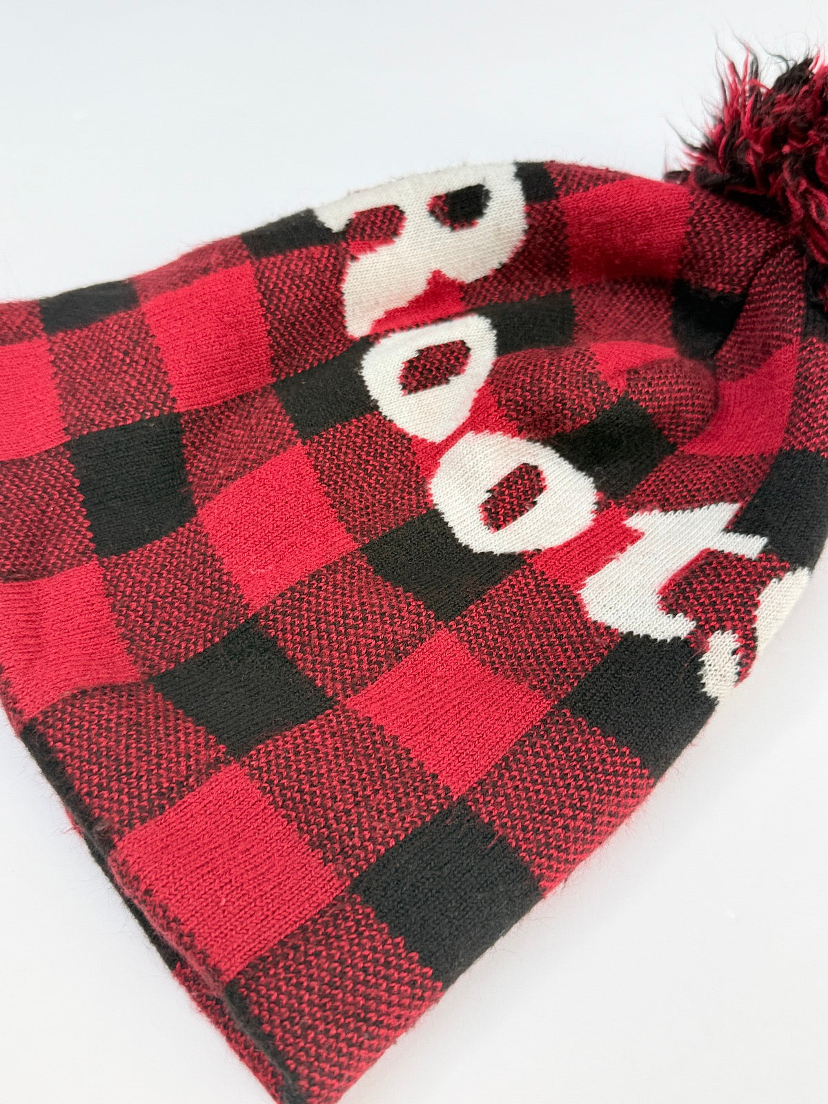 Roots Buffalo Plaid Pom Beanie 2-5Y