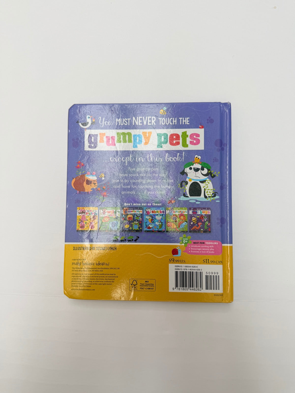 Never Touch the Grumpy Pets Board Book