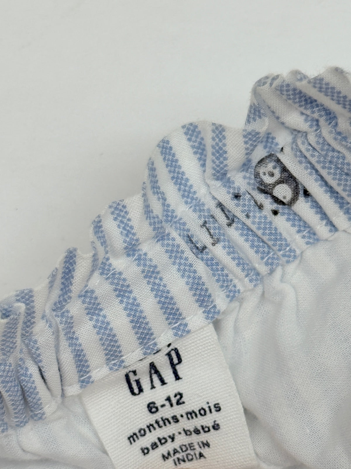 Gap Blue Stripe Bloomer Shorts 6-12m