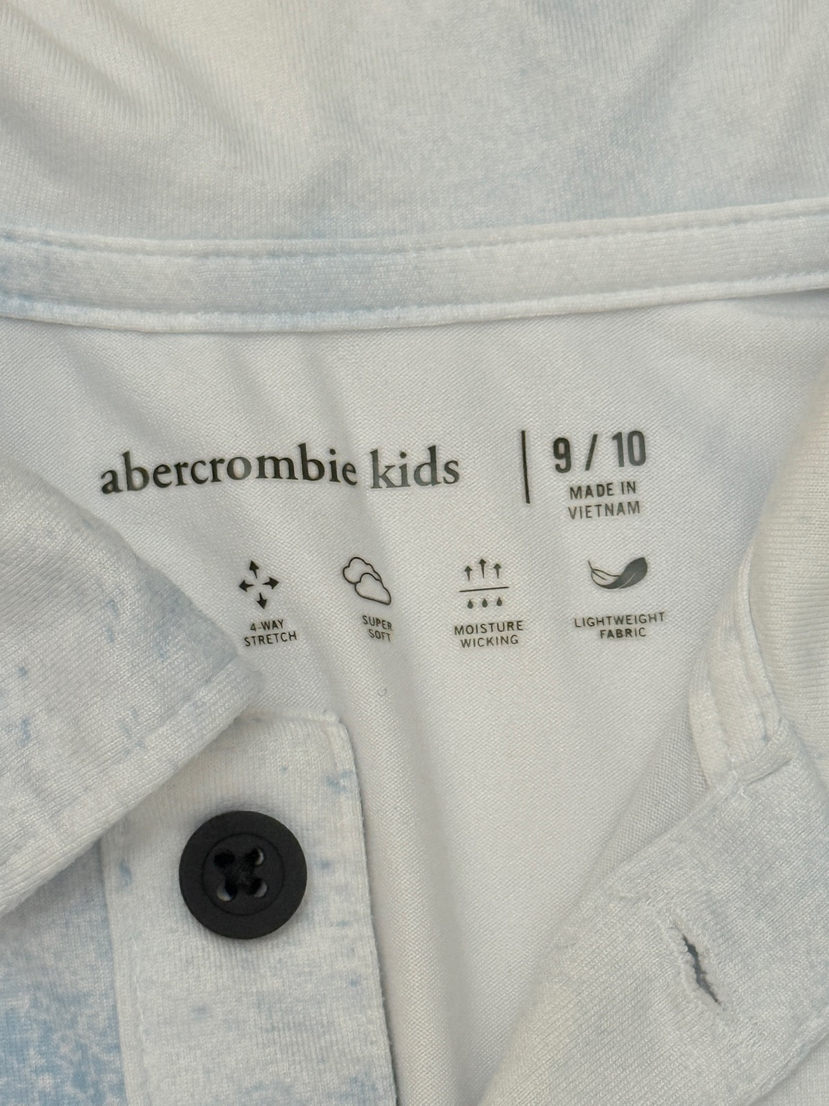 Abercrombie Kids Tie-Dye Polo Shirt 9/10