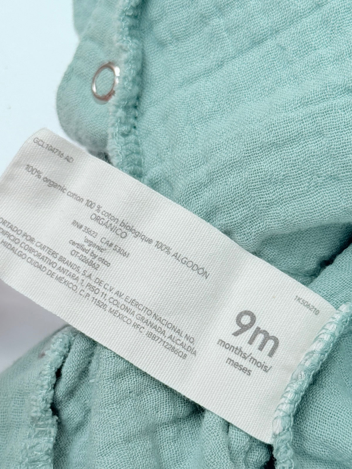 Little Planet by Carter's Muslin Overall 9m