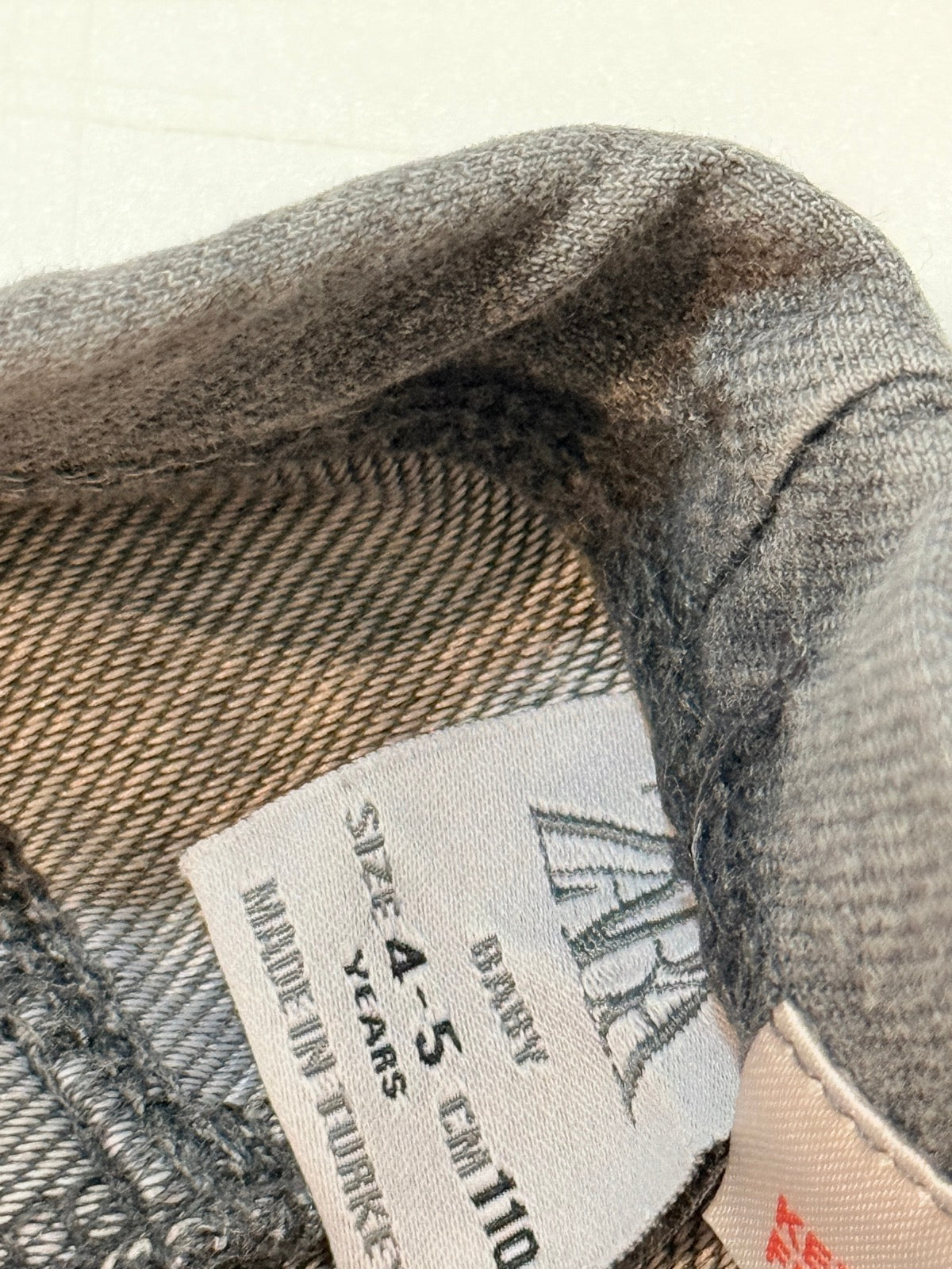 Zara Gray Denim Jeggings 4-5Y