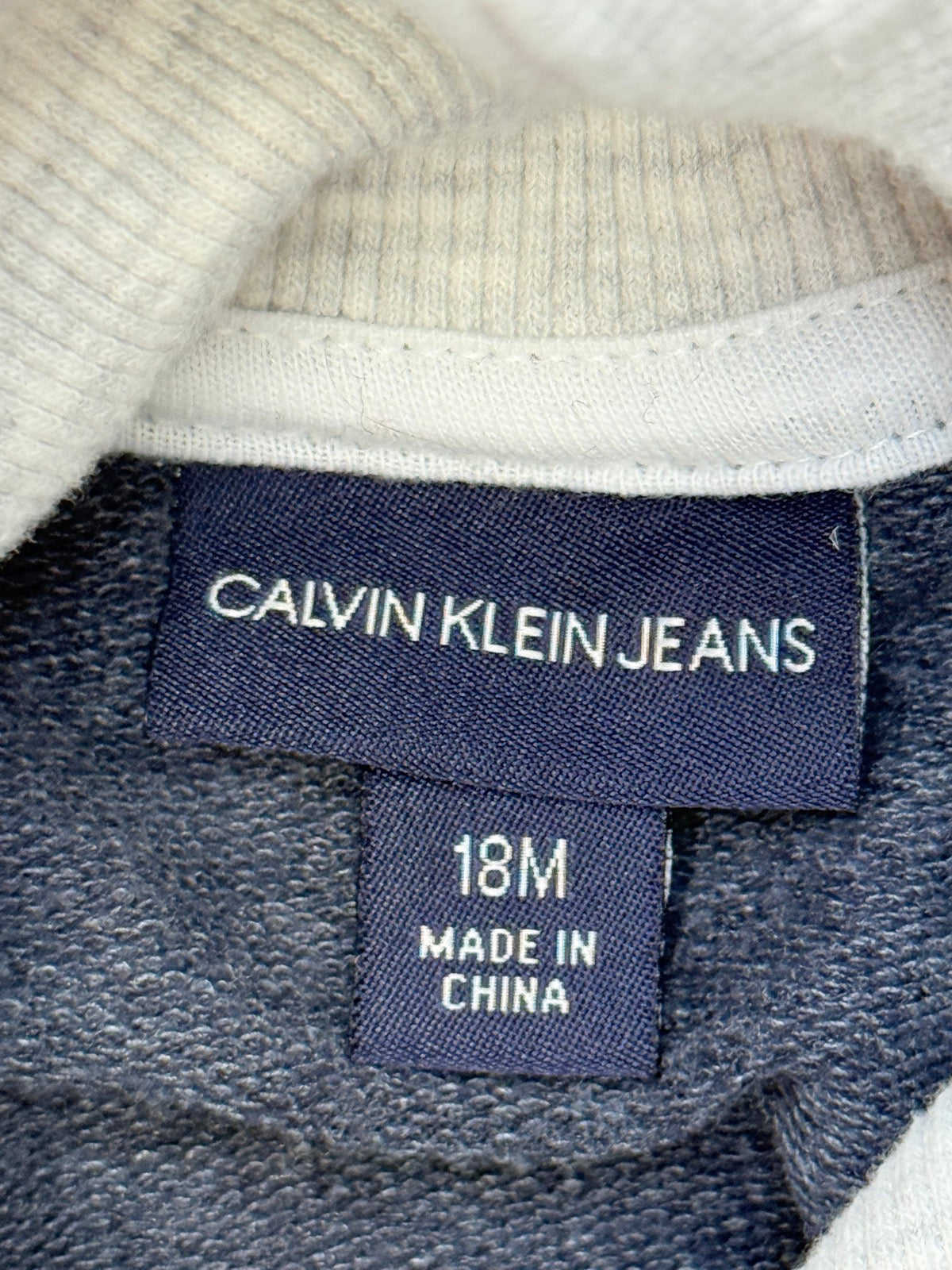 Calvin Klein Jeans Navy Romper 18M