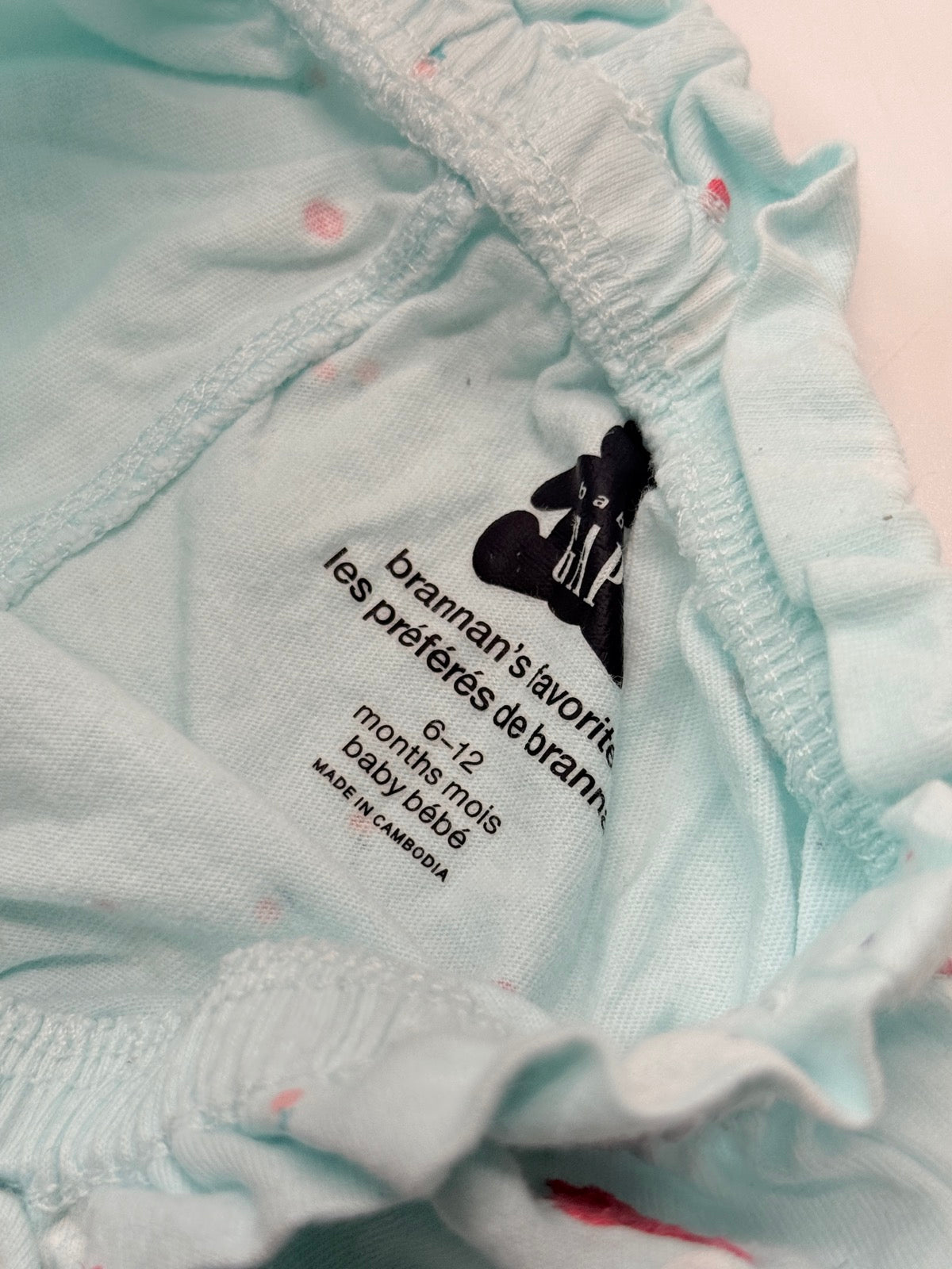 Baby Gap Mint Bunny Bodysuit & Bloomer Set 6-12m