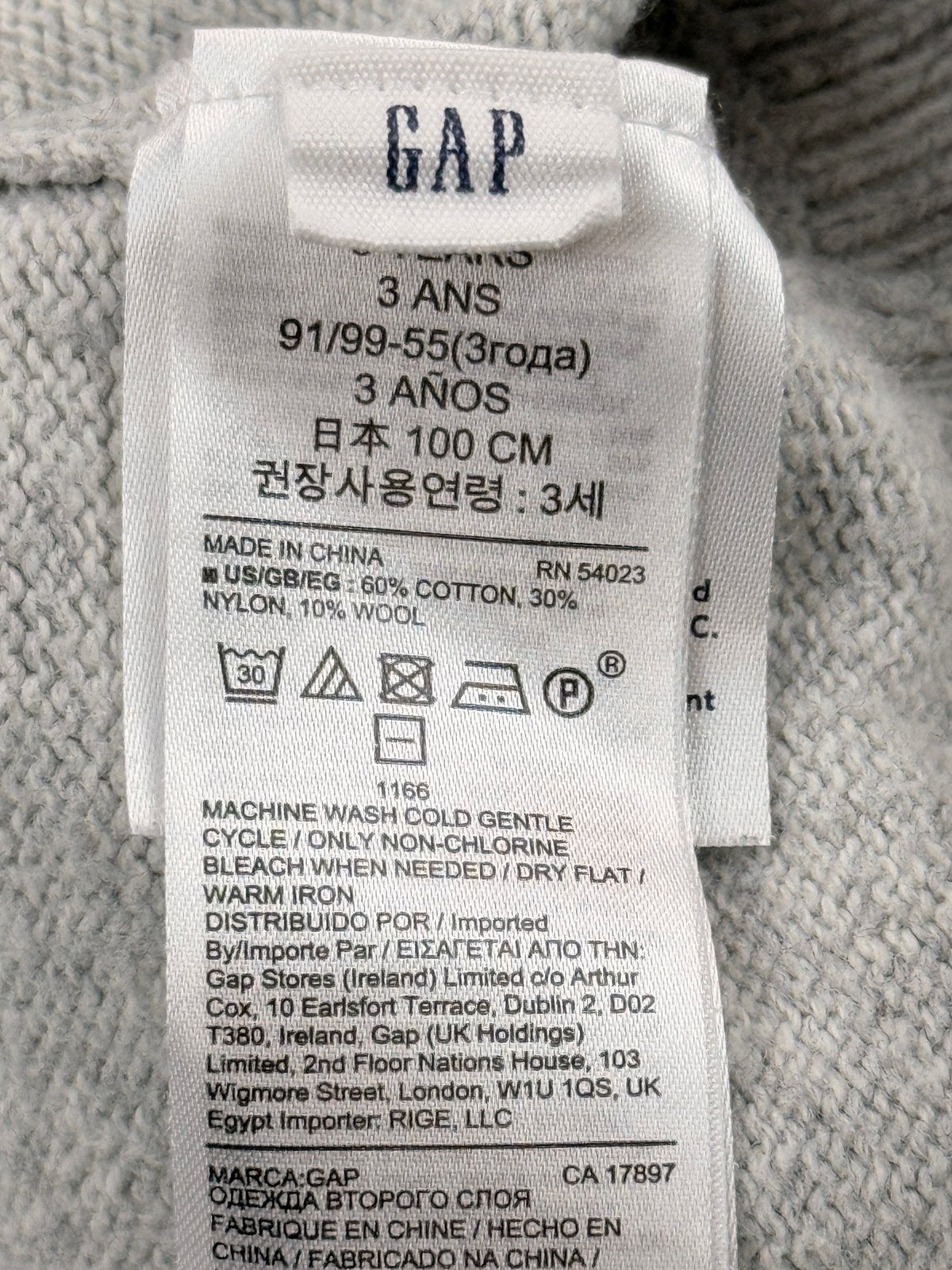 Baby Gap x DC Batman Gray Sweater 3T