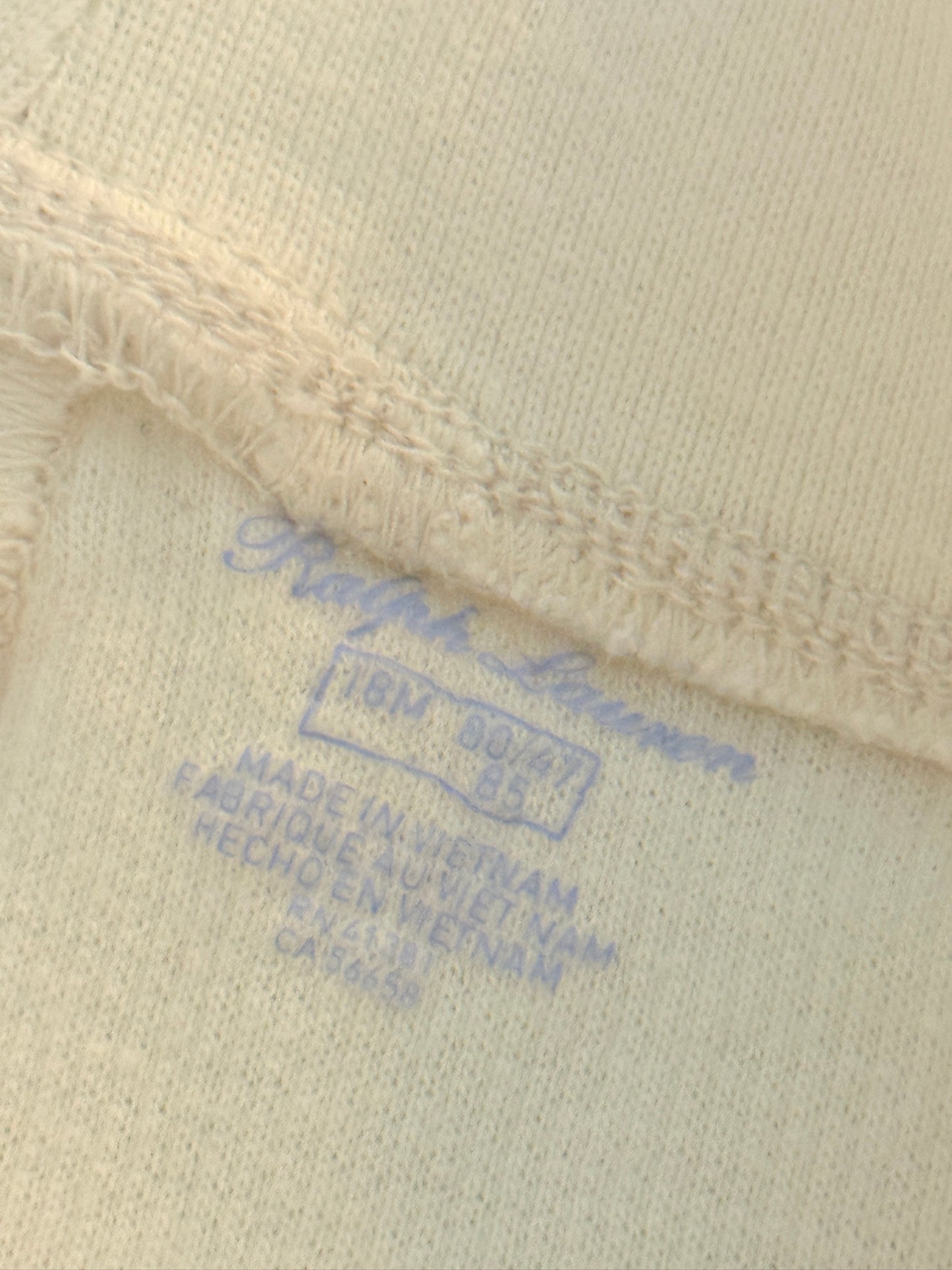 Ralph Lauren 18m 2pc Knit Striped Set