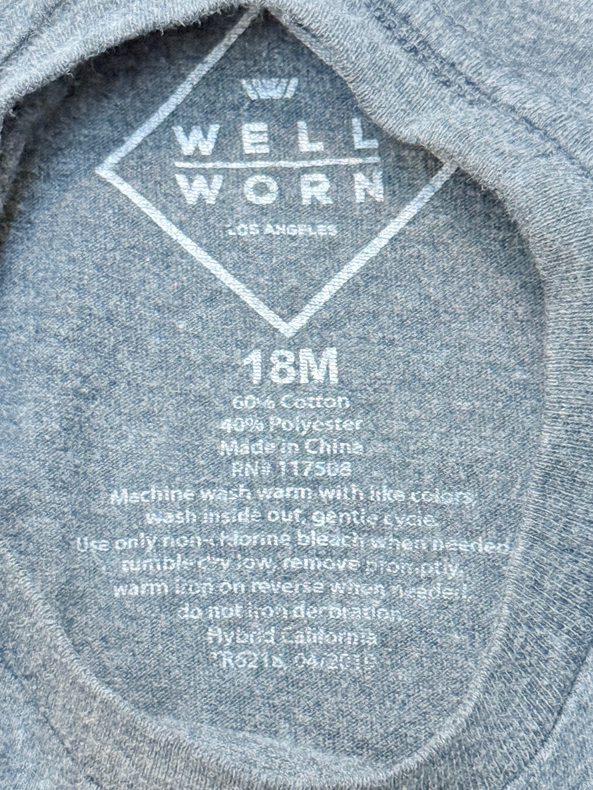 Well Worn Brand - NASA Space Shuttle Gray T-Shirt 18M