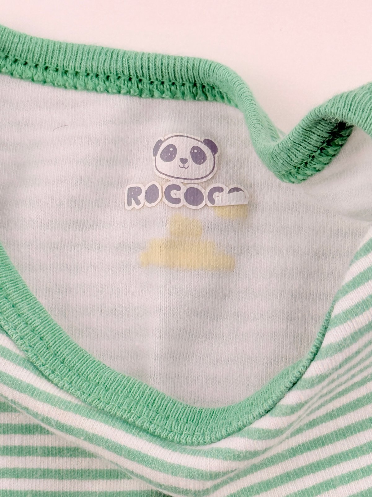 Rococo Green Striped Bodysuit