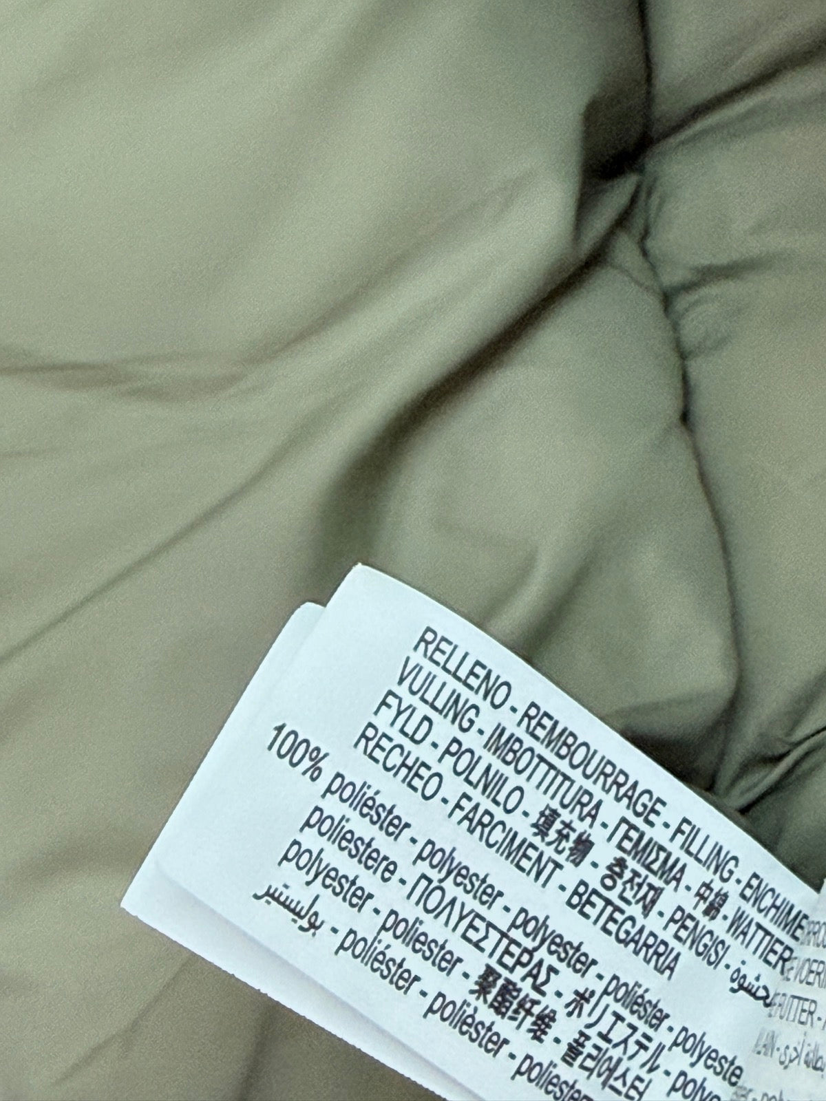 Zara Olive Puffer Vest with Hood 3-4Y