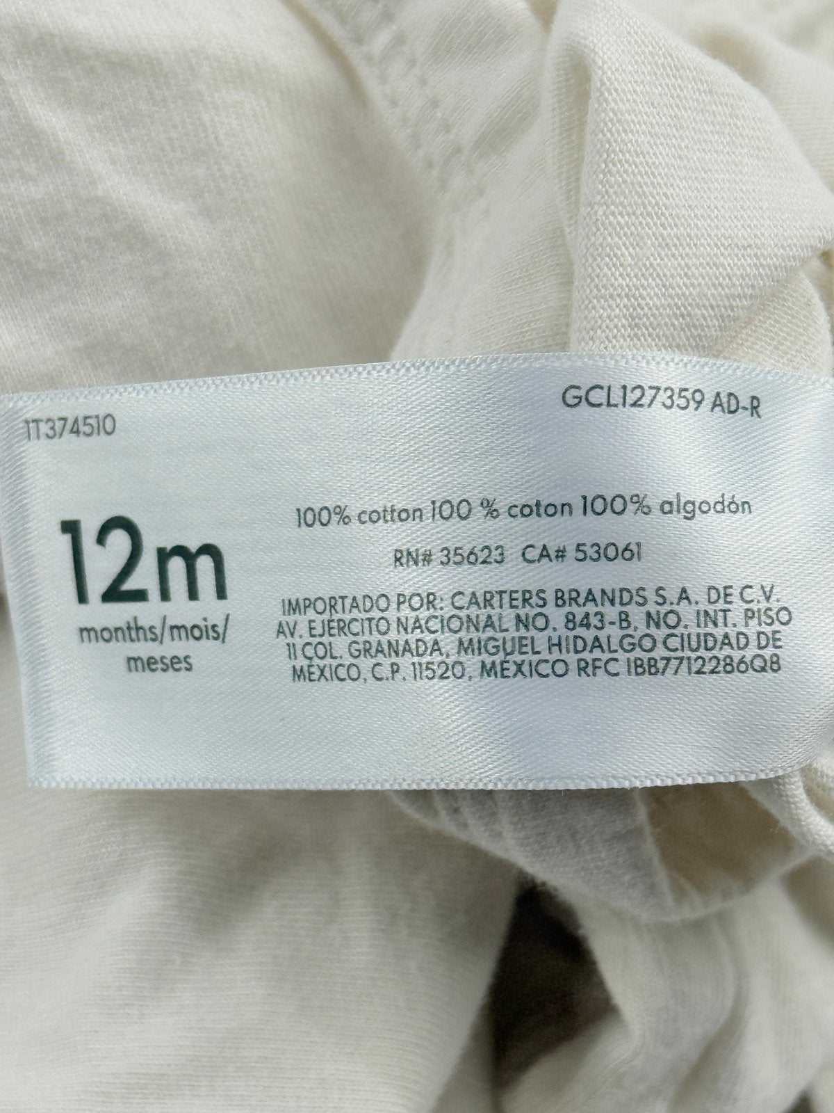 Carter's Clean Up Crew Dog Bodysuit 12M