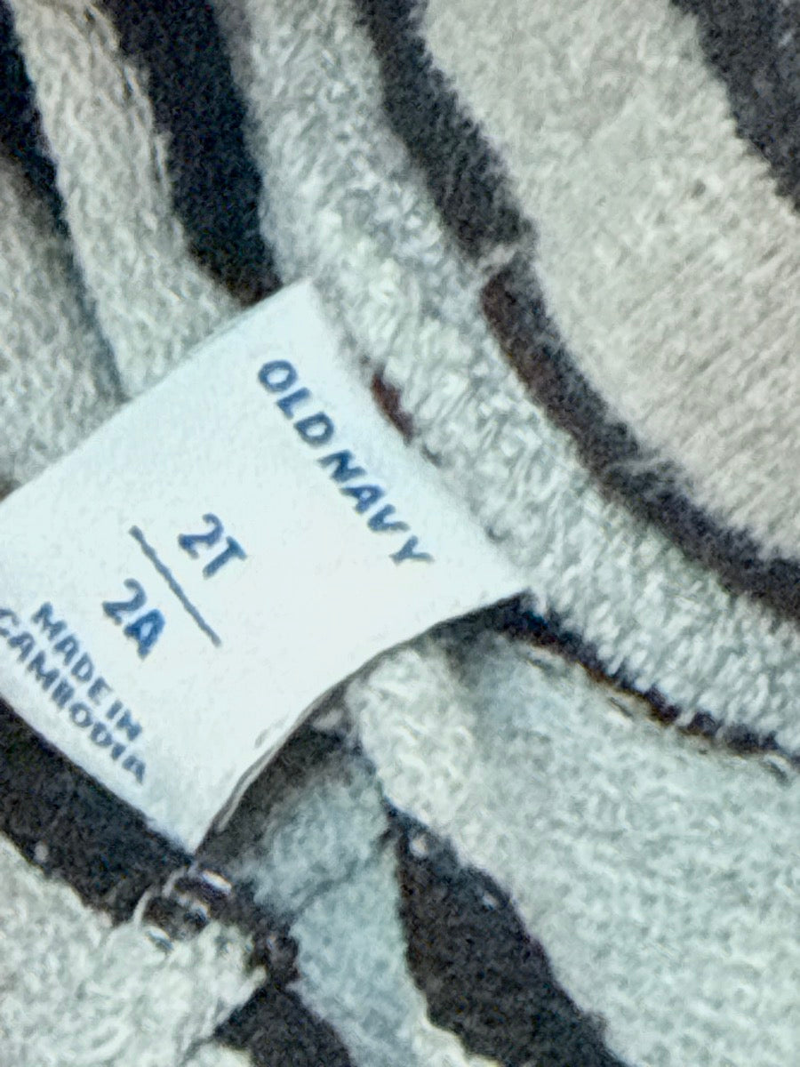 Old Navy Gray Striped Shorts 2T