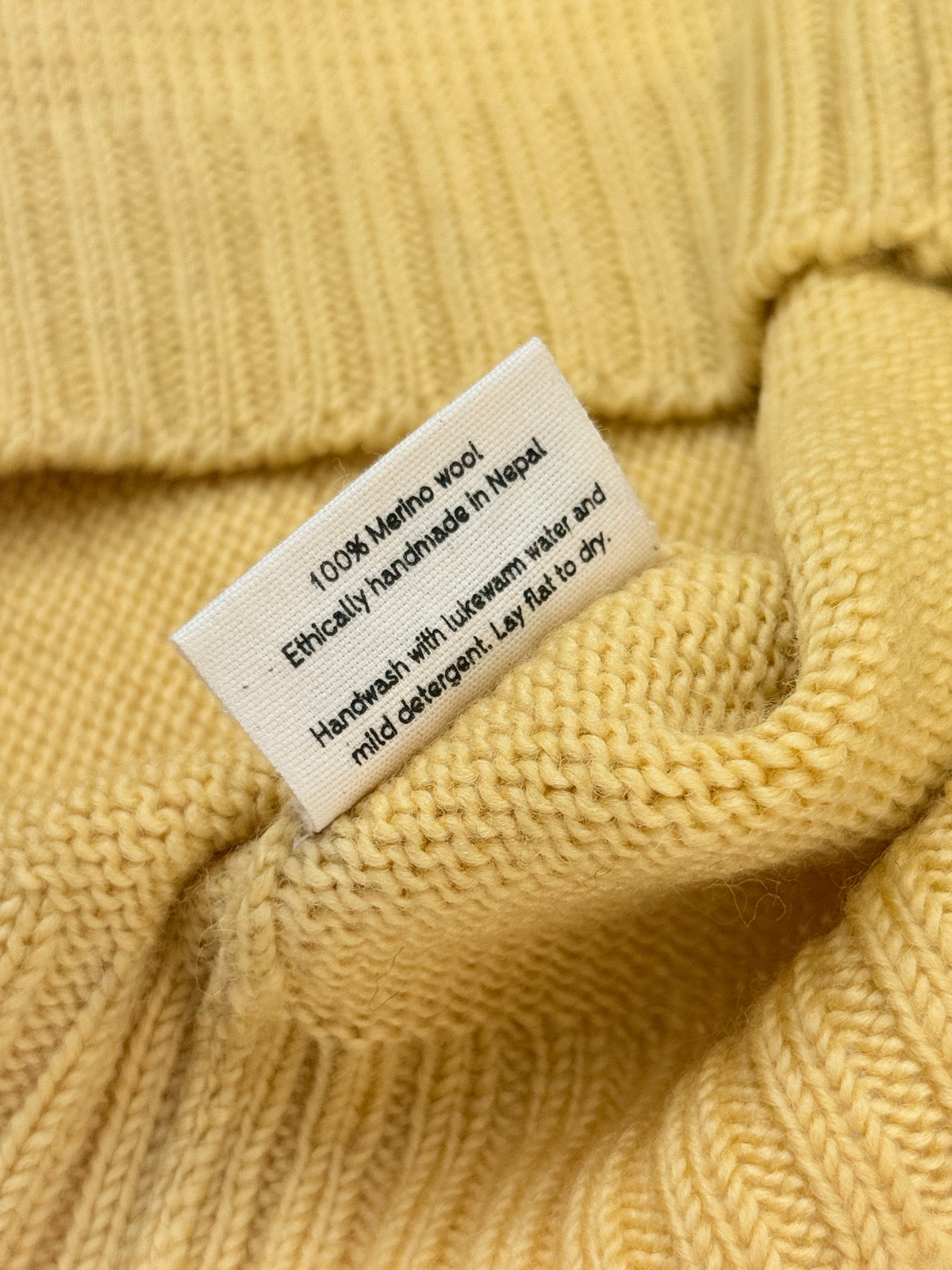 Nooks Design Yellow Merino Cardigan 2-4Y