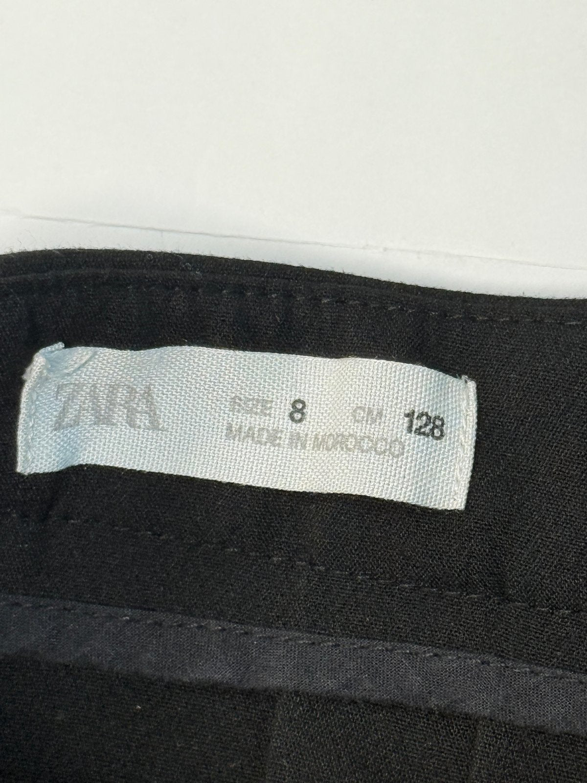 Zara Black Pleated Skirt Size 8
