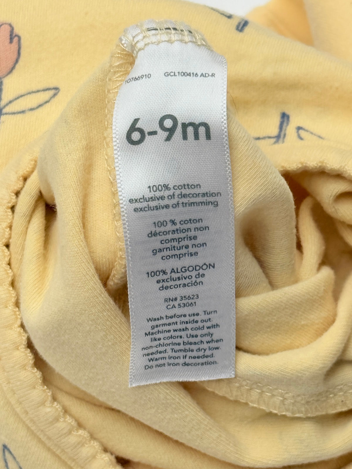 Carter's Child of Mine Bee Footed Sleeper 6-9M