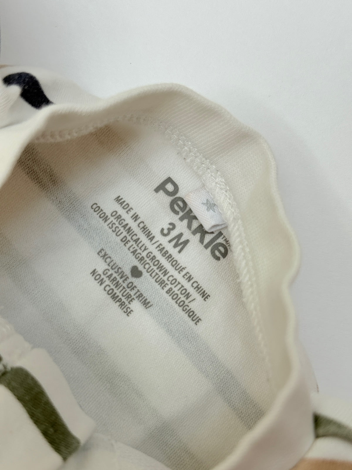 Pekkie Striped Airplane Footed Sleeper 3M