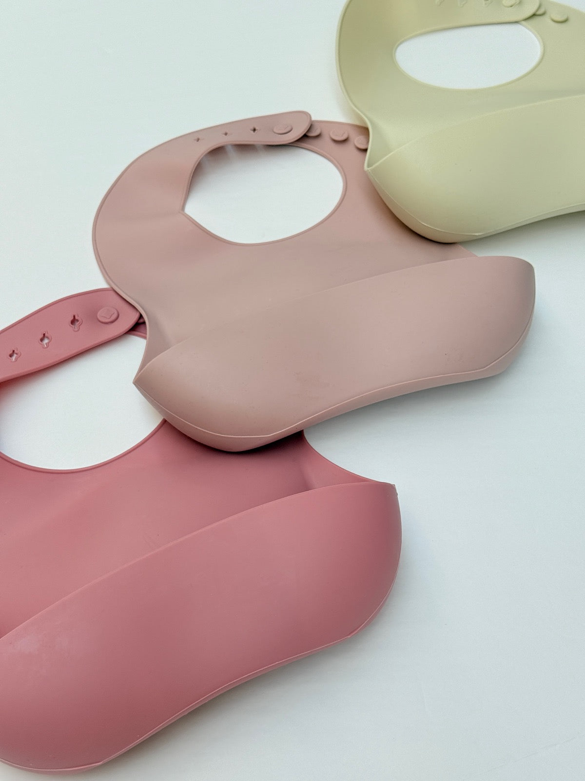 Silicone Adjustable Baby Bibs Set of 3