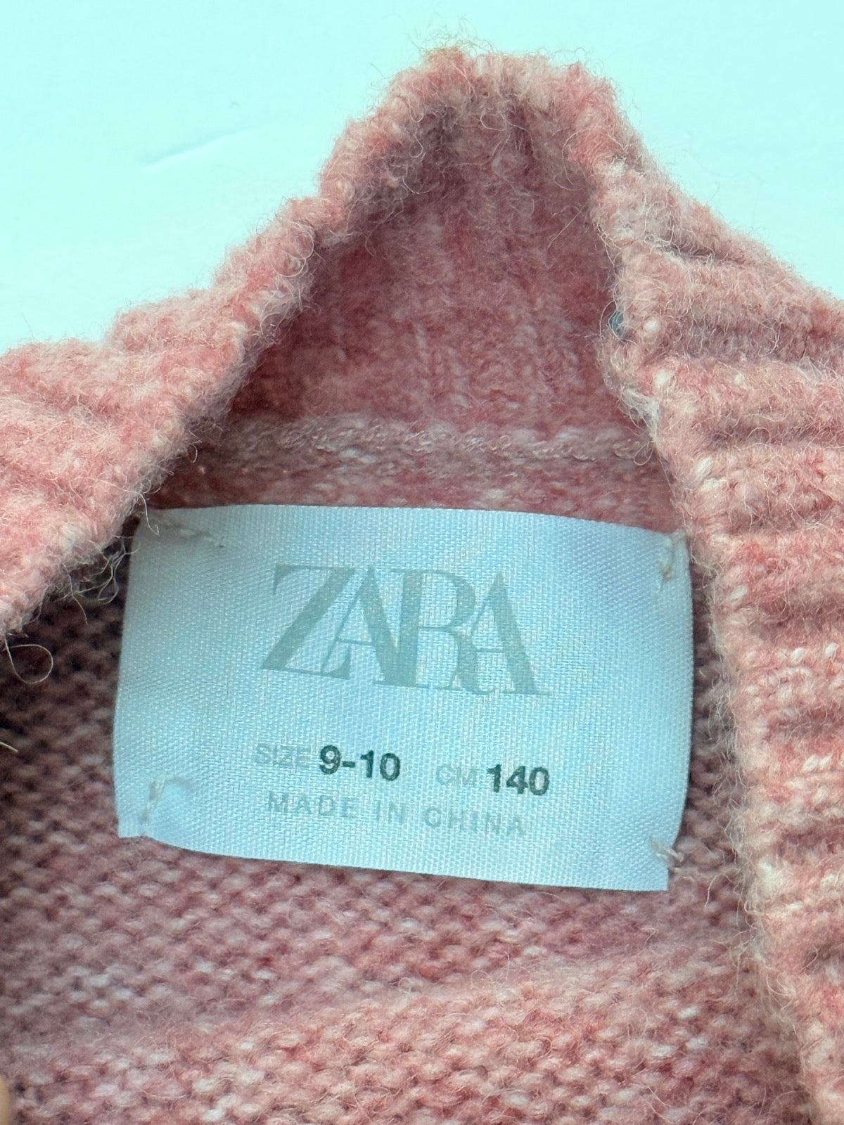 Zara Pink Knit Sweater Size 9-10