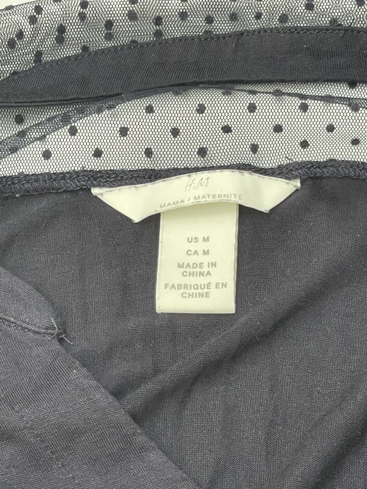 H&M Mama Maternity Dress with Mesh Sleeves M