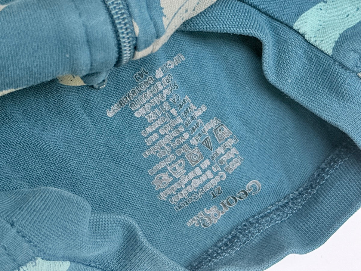 George Dinosaur Zip Sleeper 2T