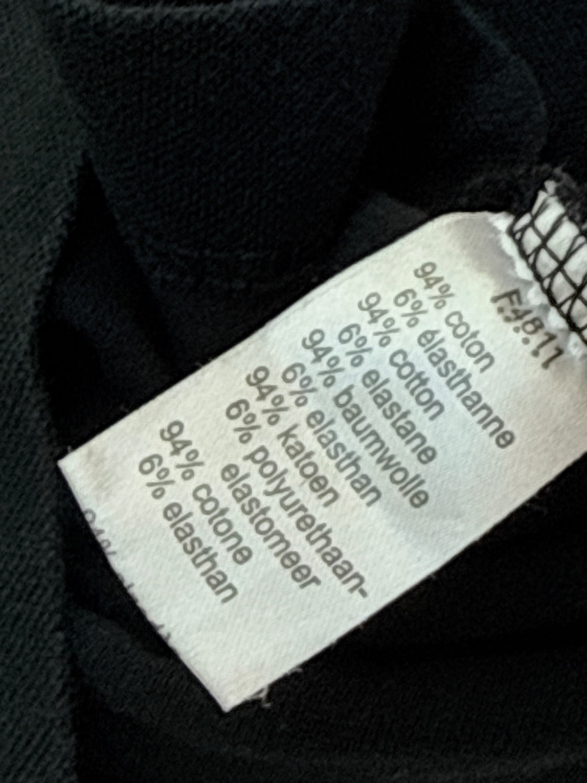 Lacoste Black Polo Shirt Size 34
